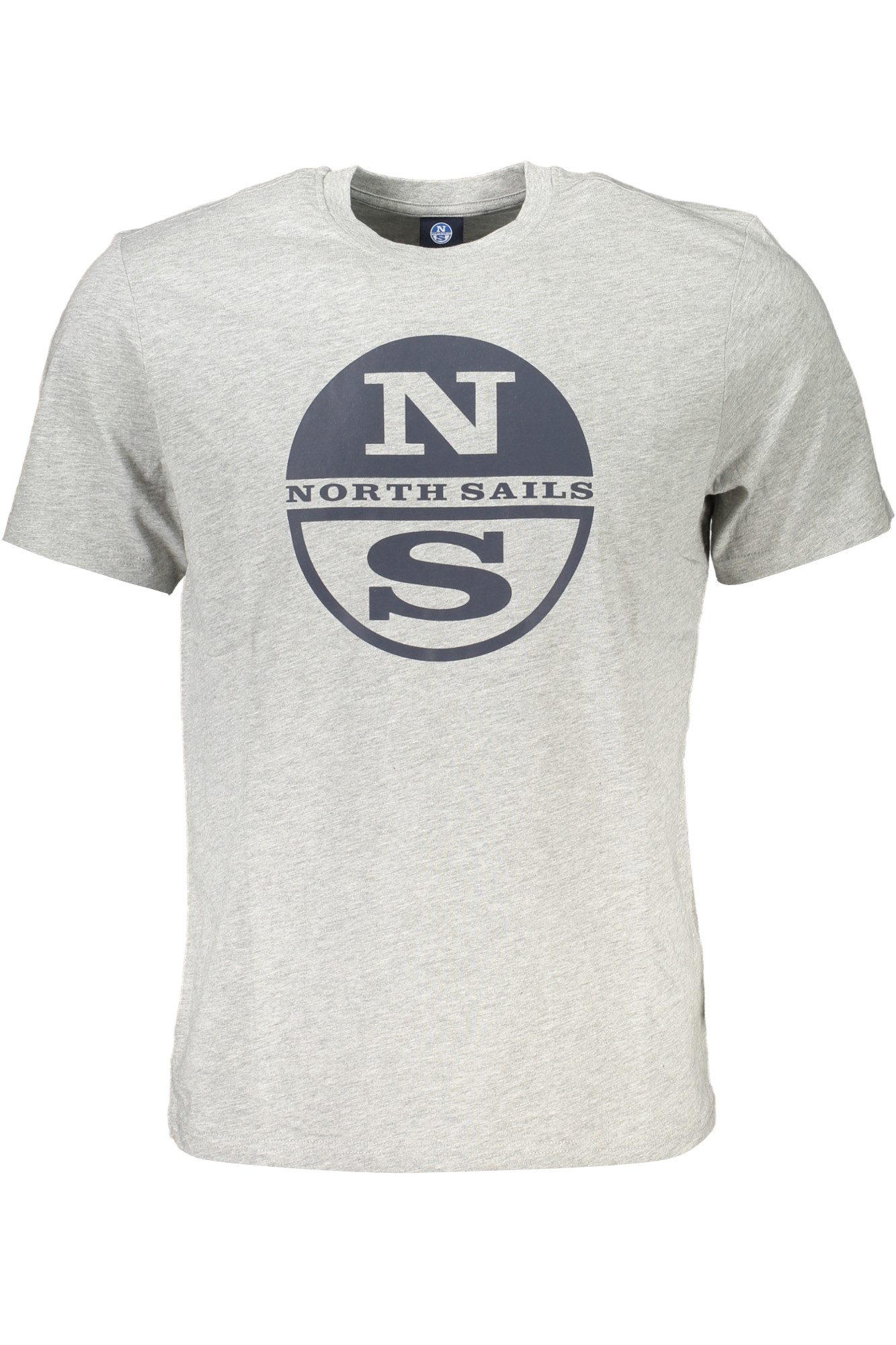 North Sails T-Shirt Graues Herren Kurzarm-T-Shirt mit Rundhals und