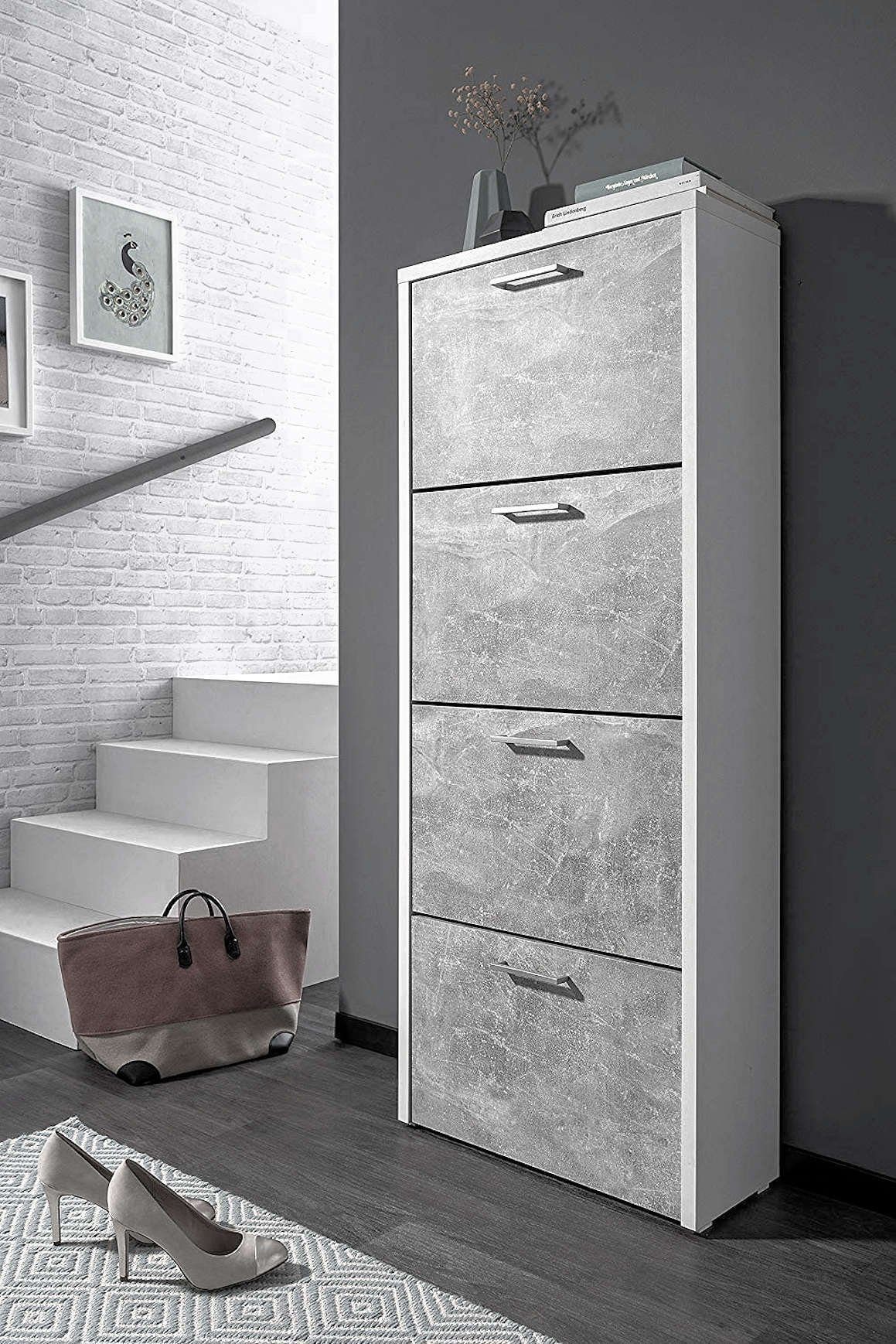 moebel-dich-auf Schuhkipper FULDA 2 (Schuhschrank Schuhregal Schrank Garder günstig online kaufen