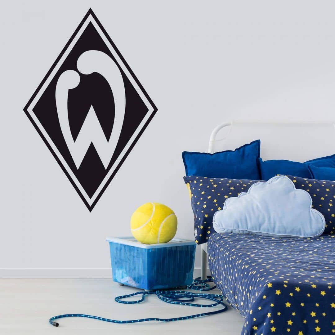 K&L Wall Art Wandtattoo Fußball Wandtattoo SV Werder Bremen Logo schwarz De günstig online kaufen