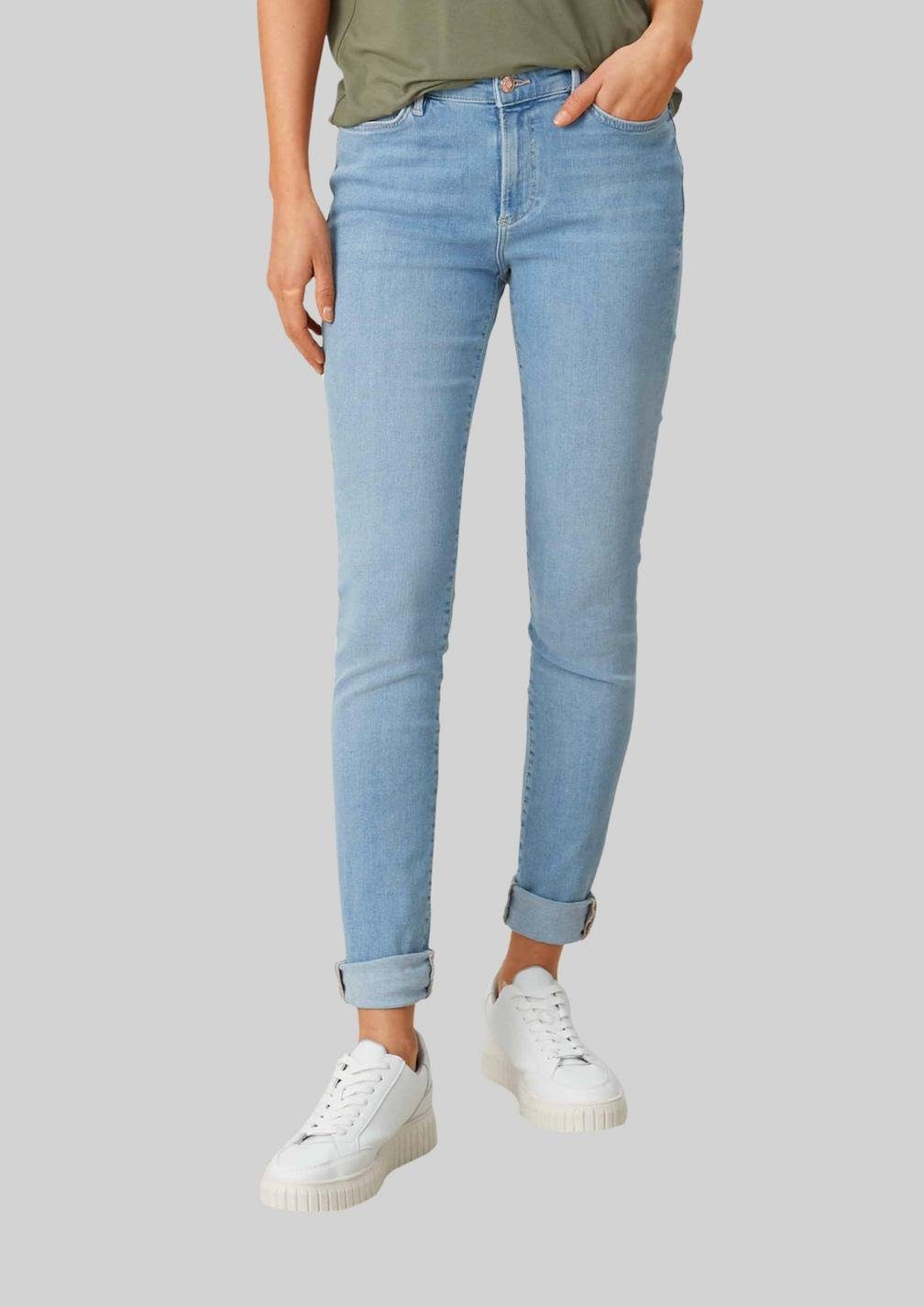 IZABELL rise, Skinny-Leg-Form Skinny 53Z4 Mid Skinny-fit-Jeans blue s.Oliver Fit, light