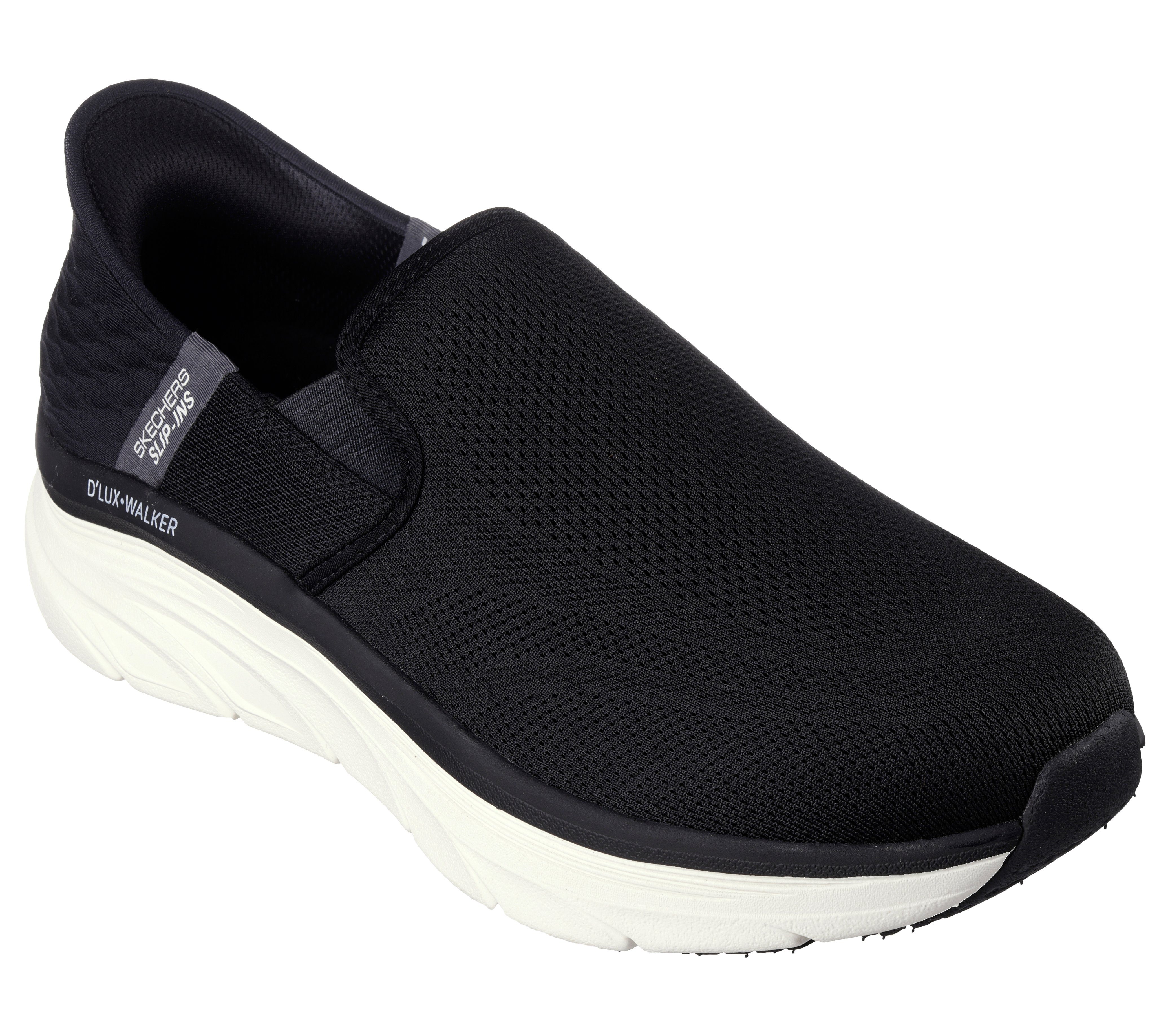 Slip-On Skechers WALKER Gepolsterte Schwarz Memory Sneaker Komfort-Innensohle Air-Cooled Foam ORFORD D'LUX