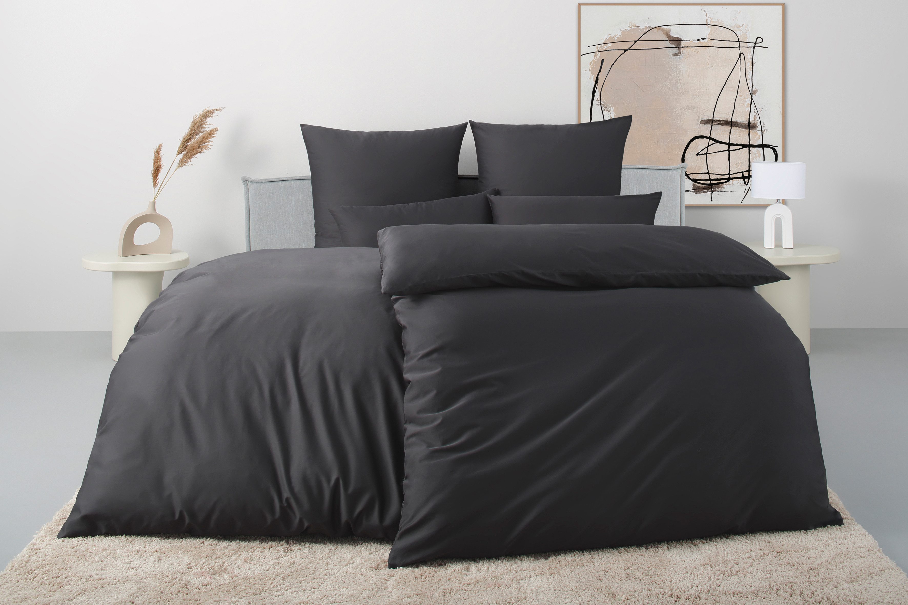 OTTO home Bettwäsche Luisa, Satin, 2 teilig, 100% Baumwolle, ab Gr. 135x200, auch in PREMIUM Qualitäten erhältlich