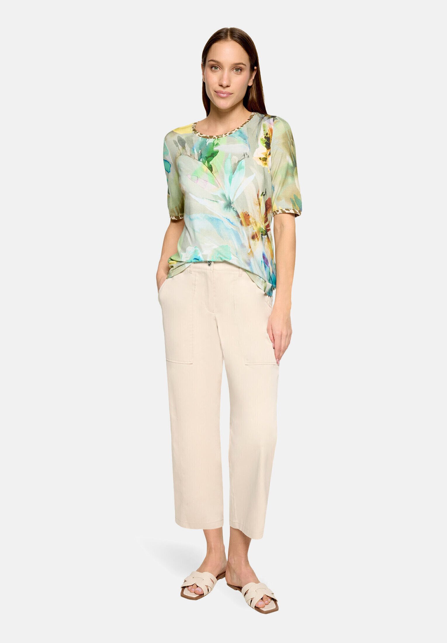 Betty Barclay Kurzarmshirt Damen mit Rundhalsausschnitt (1-tlg)