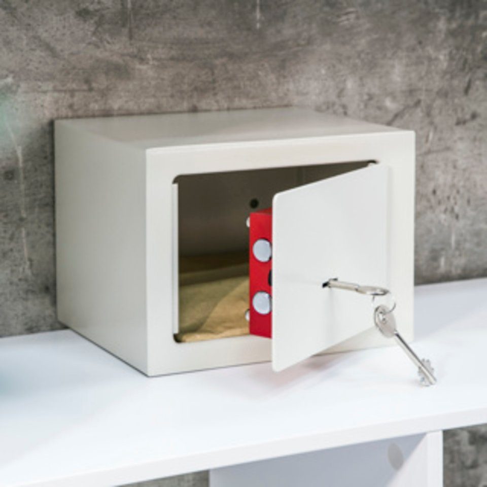 Haushalt International Tresor Safe mit zwei Schlüsseln Maße: ca. 23 x 17 x 17cm (1-St)