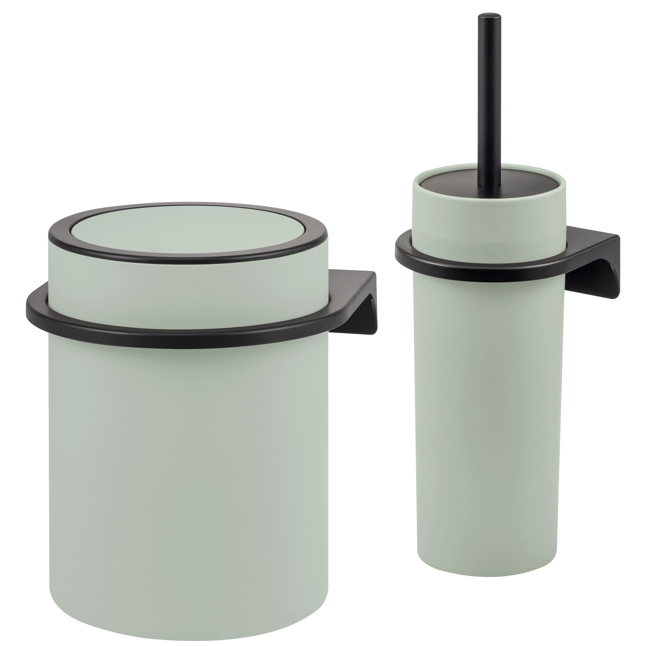 bremermann Badaccessoire-Set 2tlg. Bad-Set SAVONA Softtouch inkl. Wandhalterung, 2 tlg.