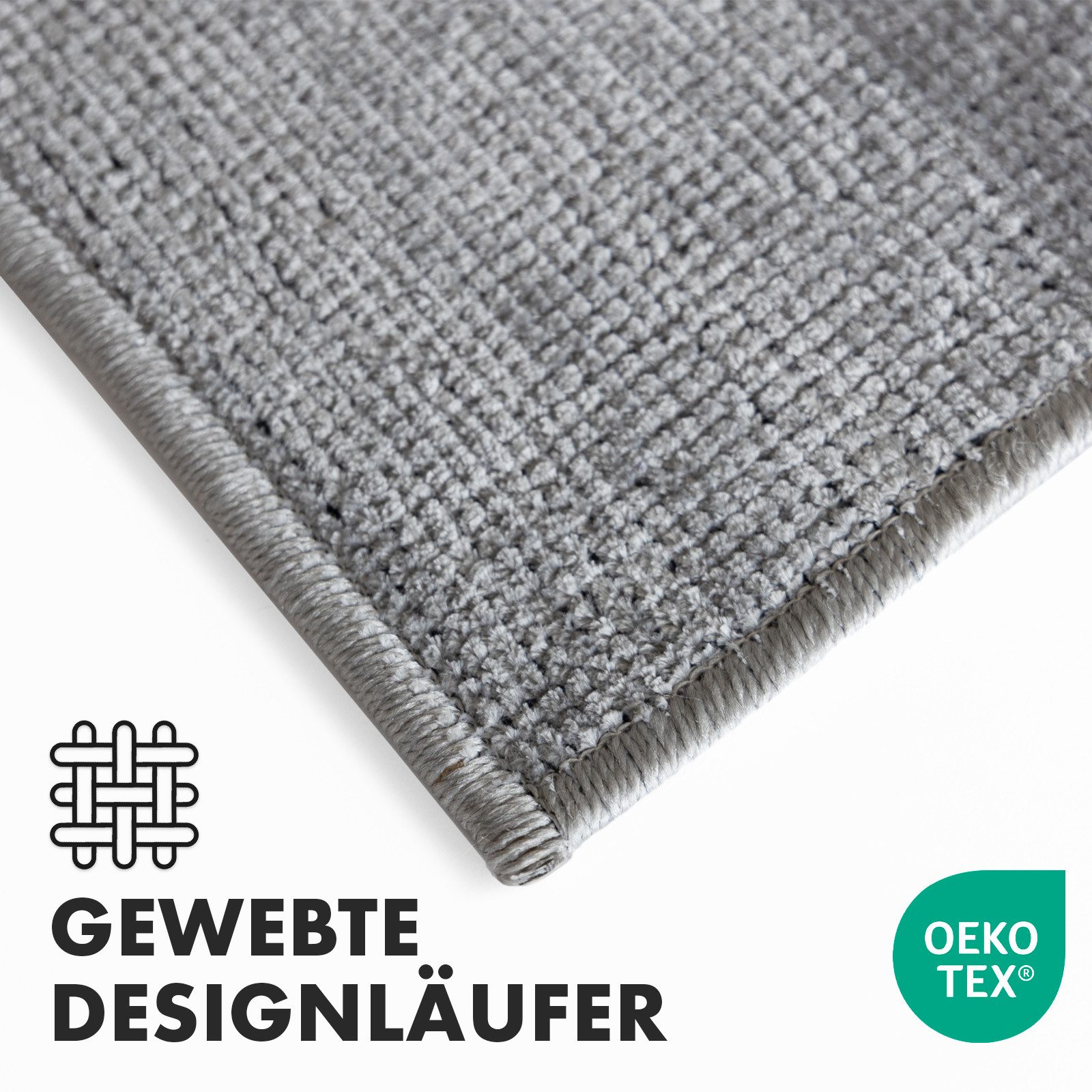 Kubus Wollteppich Läufer auf Maß Jacque, günstig online kaufen
