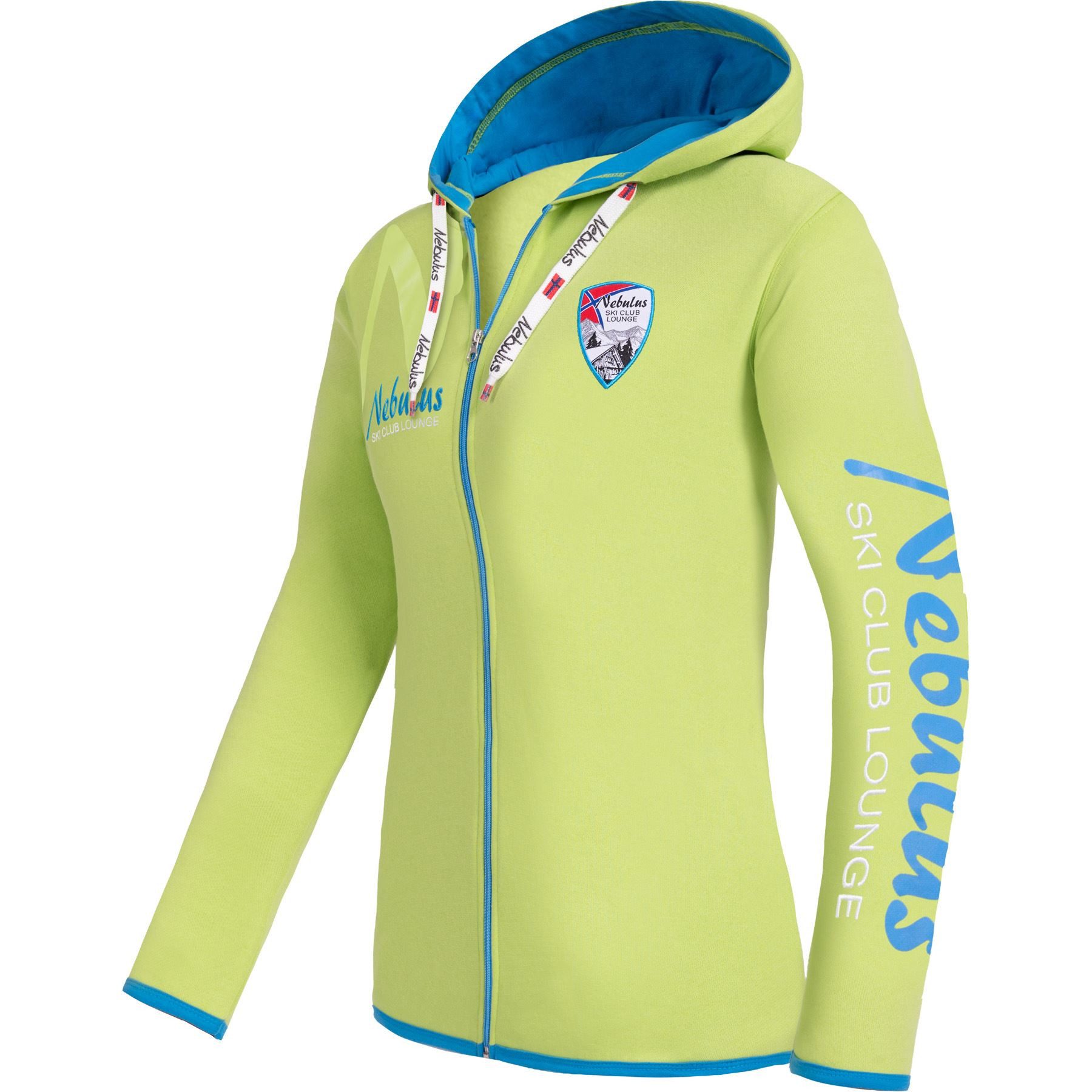 Nebulus Sweatjacke CLUBLOUNGE, P6385 - Damen, limettengrün, L/40 günstig online kaufen