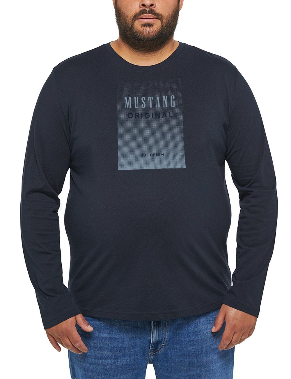 MUSTANG Langarmshirt Style Adrian C Print