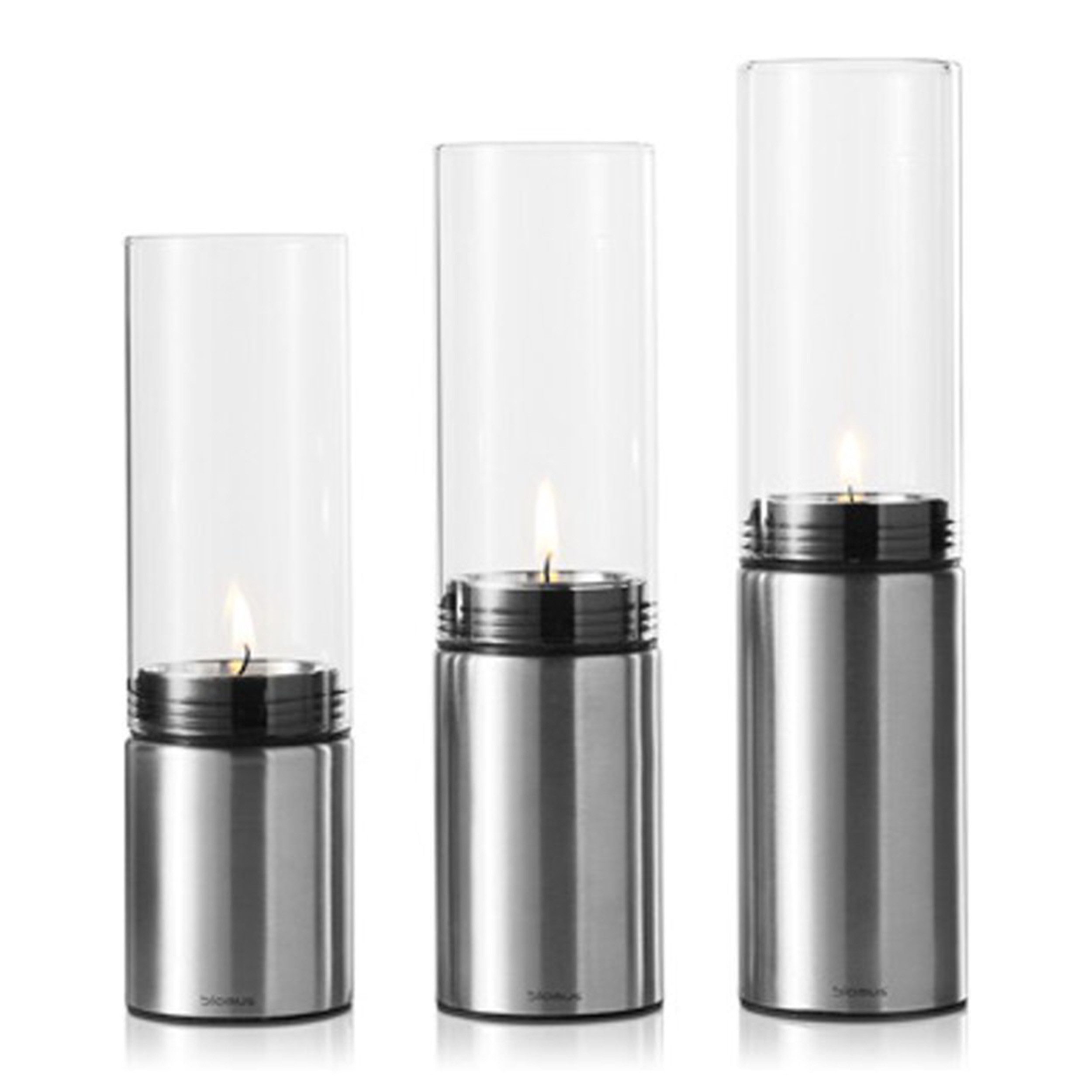 blomus Windlicht Blomus Windlicht 3er Set Edelstahl Glas Tischdeko (1 St) günstig online kaufen