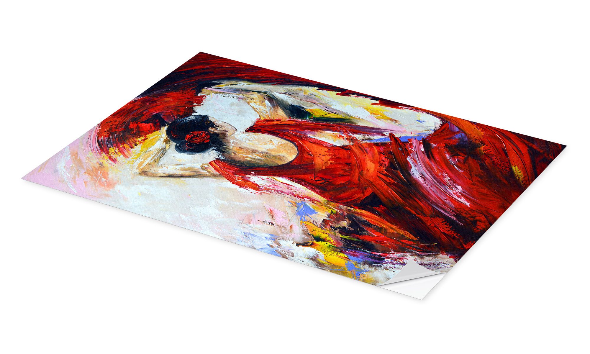 Posterlounge Wandbild Flamenco-Tänzerin III, Theheartofart Gena, erhältlich als Poster, Leinwandbild, Wandsticker oder Acrylglasbild