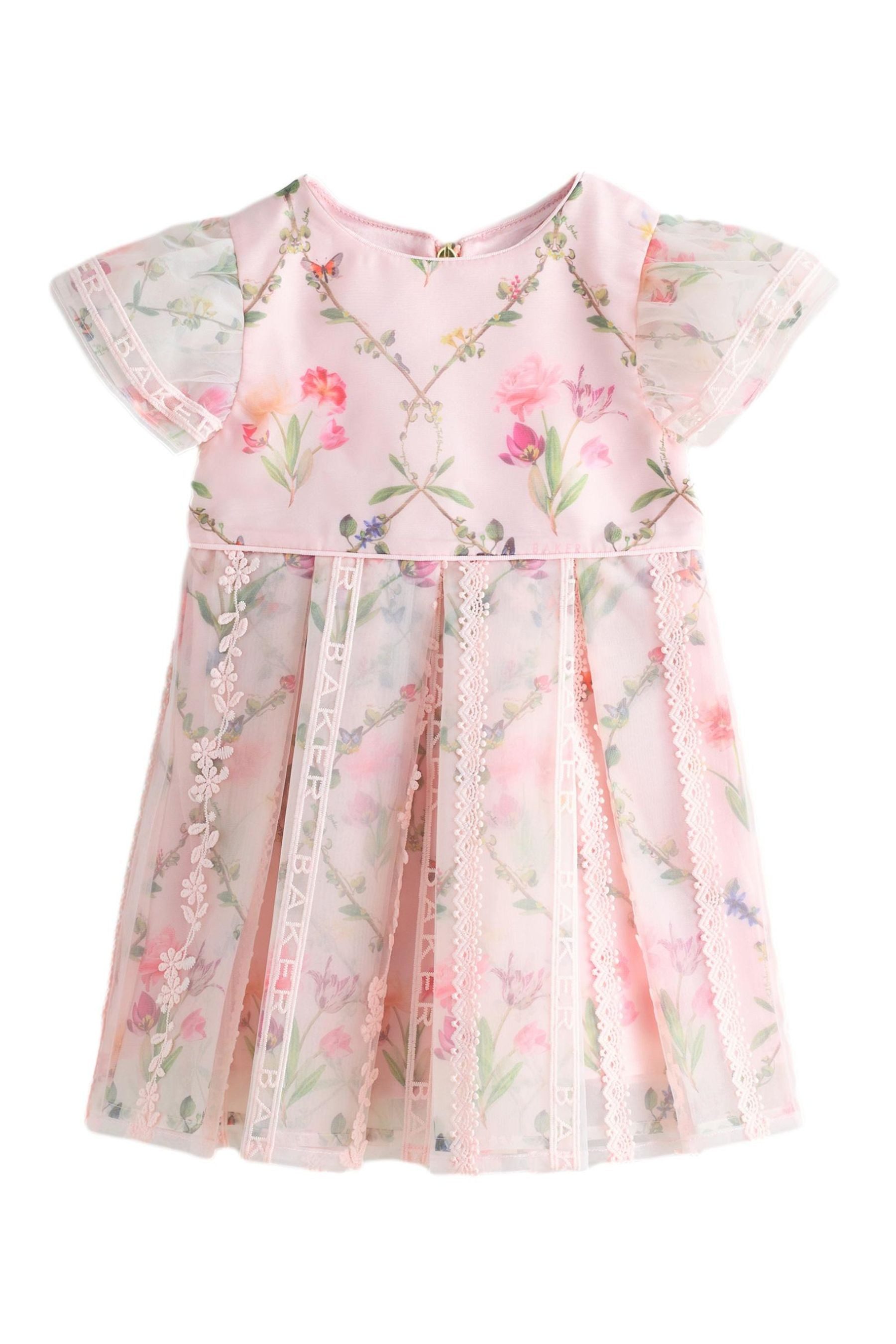 Tüllkleid Baker by Ted Baker Organzakleid mit Spitzenlage