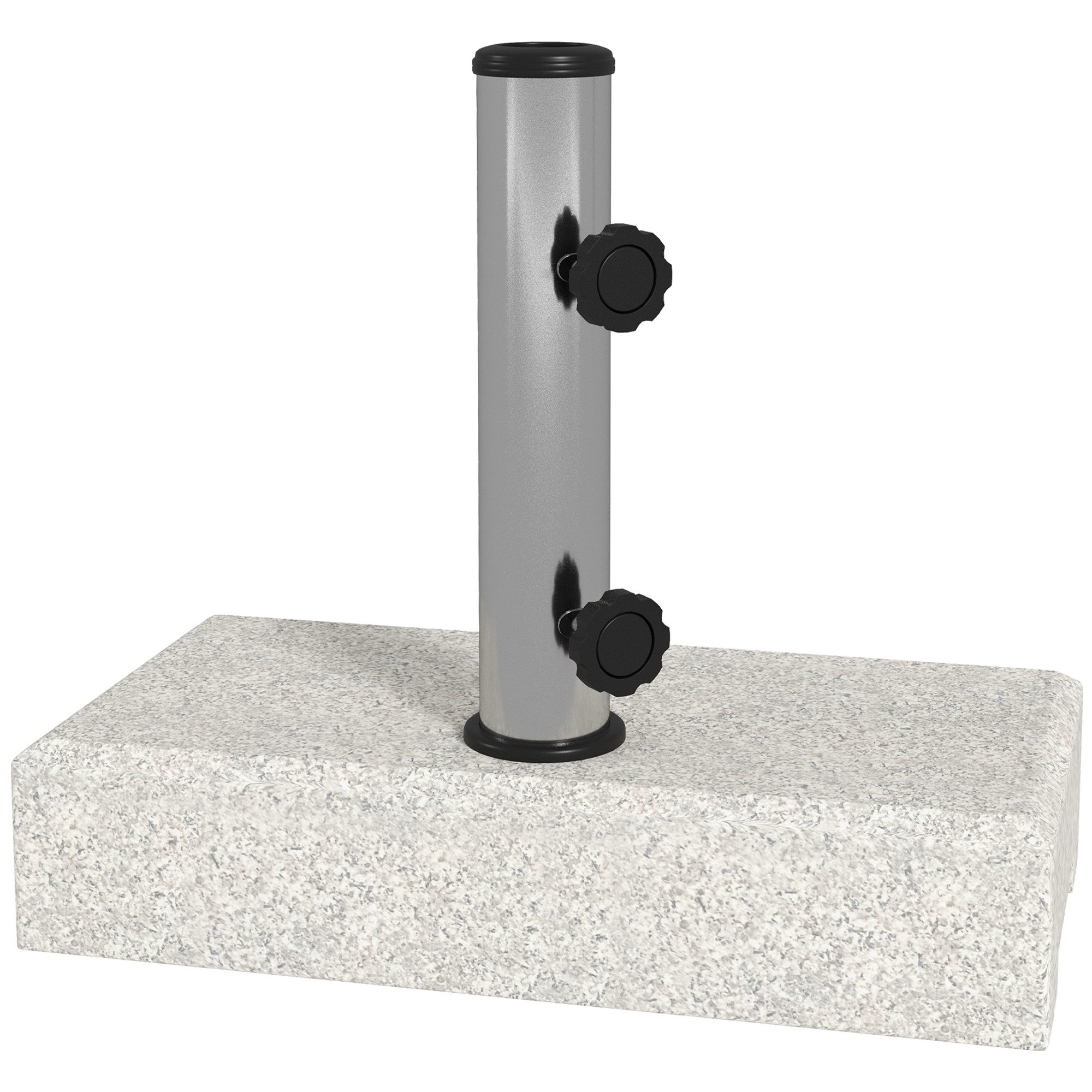 ᐅ Outsunny Schirmhalter 25kg Sonnenschirmständer für Ø 32/38/48 mm