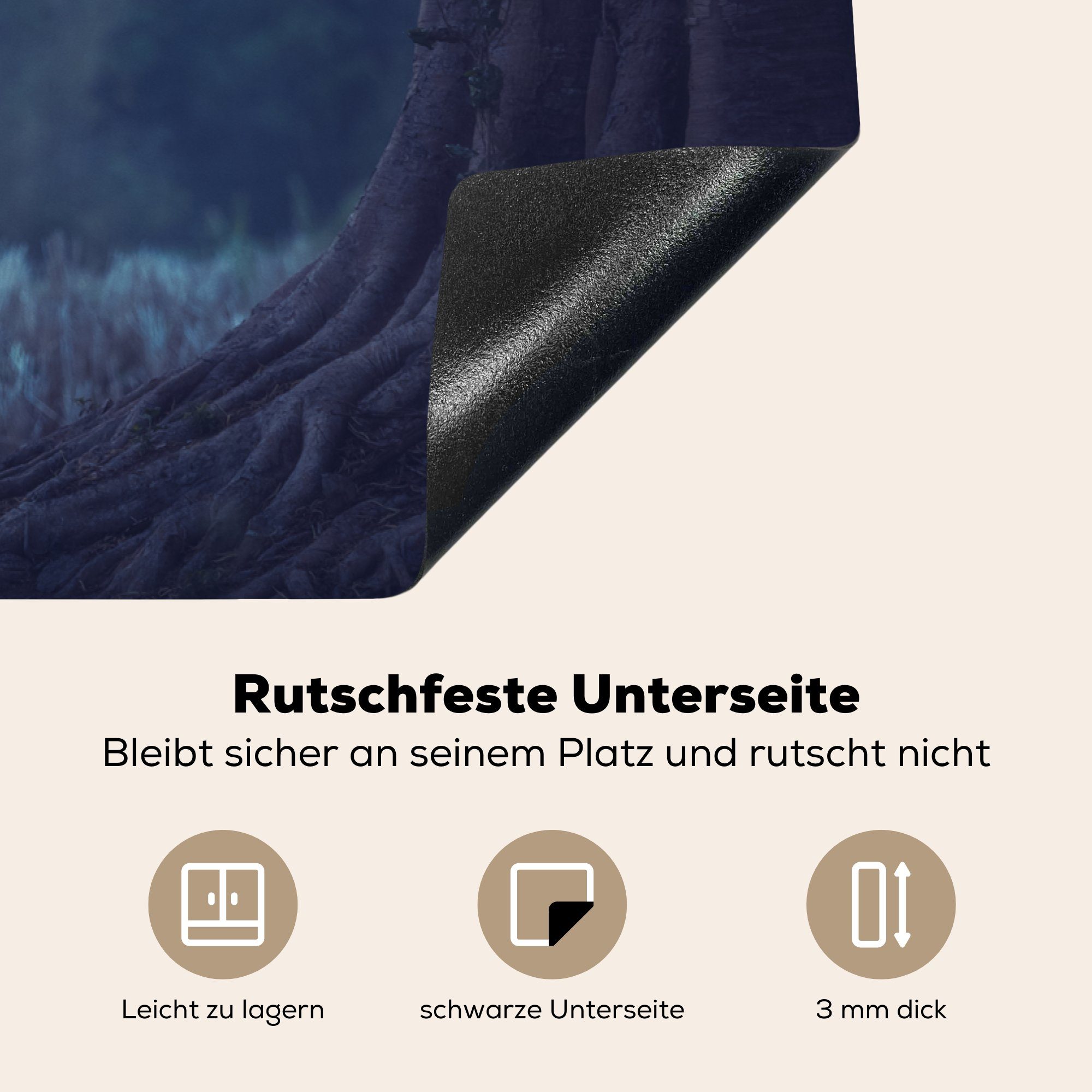 MuchoWow Herdblende-/Abdeckplatte Frau Kleid Ceranfeldabdeckung für tlg), (1 im küche, weißen Induktionskochfeld mit Schutz Vinyl, Hand, 81x52 der einer die in cm, Laterne