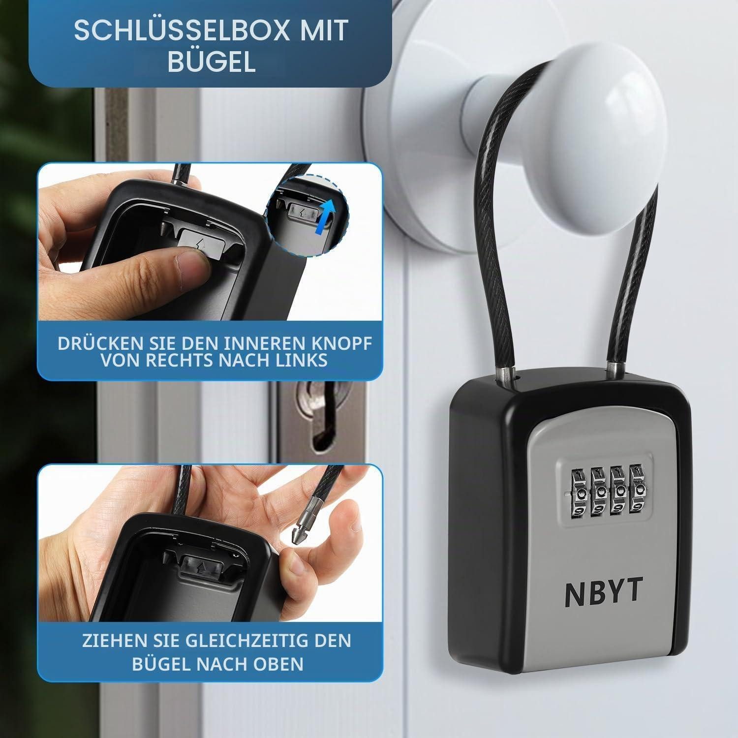 LuxusKollektion Schlüsselkasten Schlüsselsafe Zahlenschloss wetterfest (1 St)