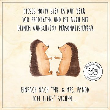 Mr. & Mrs. Panda Flachmann Igel Liebe - Transparent - Geschenk, Partner, hochwertig, Flachmann, Spezialgravuren