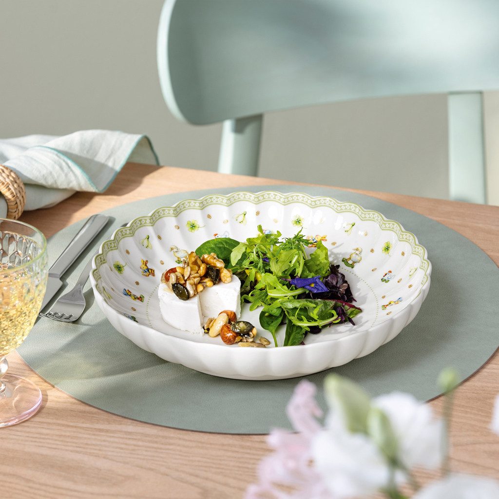 Villeroy & Boch Pastateller Easter Delight Pastaschale 24x5cm, (1 St), Premium Porcelain, 1 Stck, Handw., mikrow.sicher