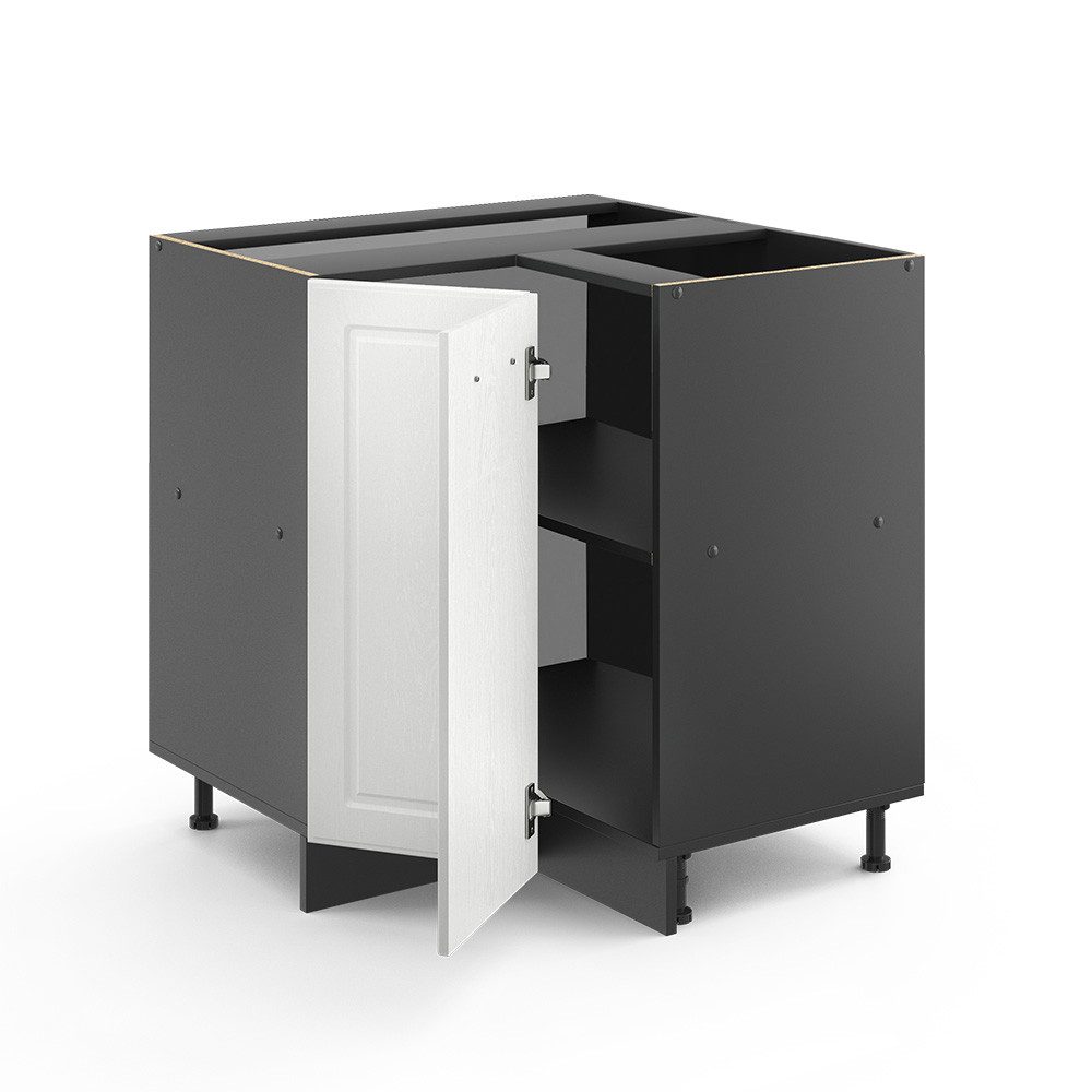 Vicco Eckunterschrank R-Line, Weiß Landhaus/Anthrazit, 75.6 günstig online kaufen