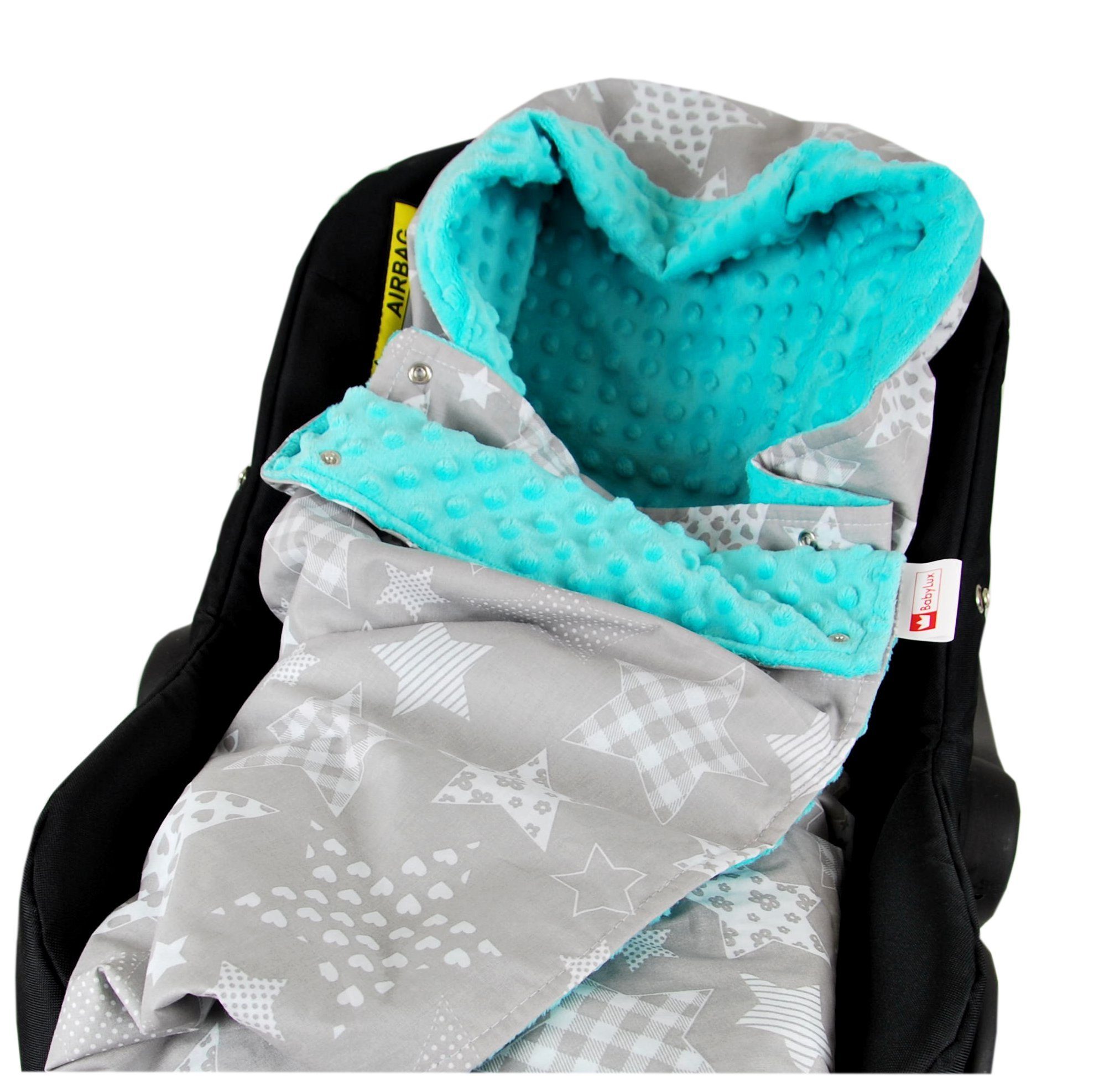 Einschlagdecke BabyLux Baby EINSCHLAGDECKE Babyschale 90x90 günstig online kaufen