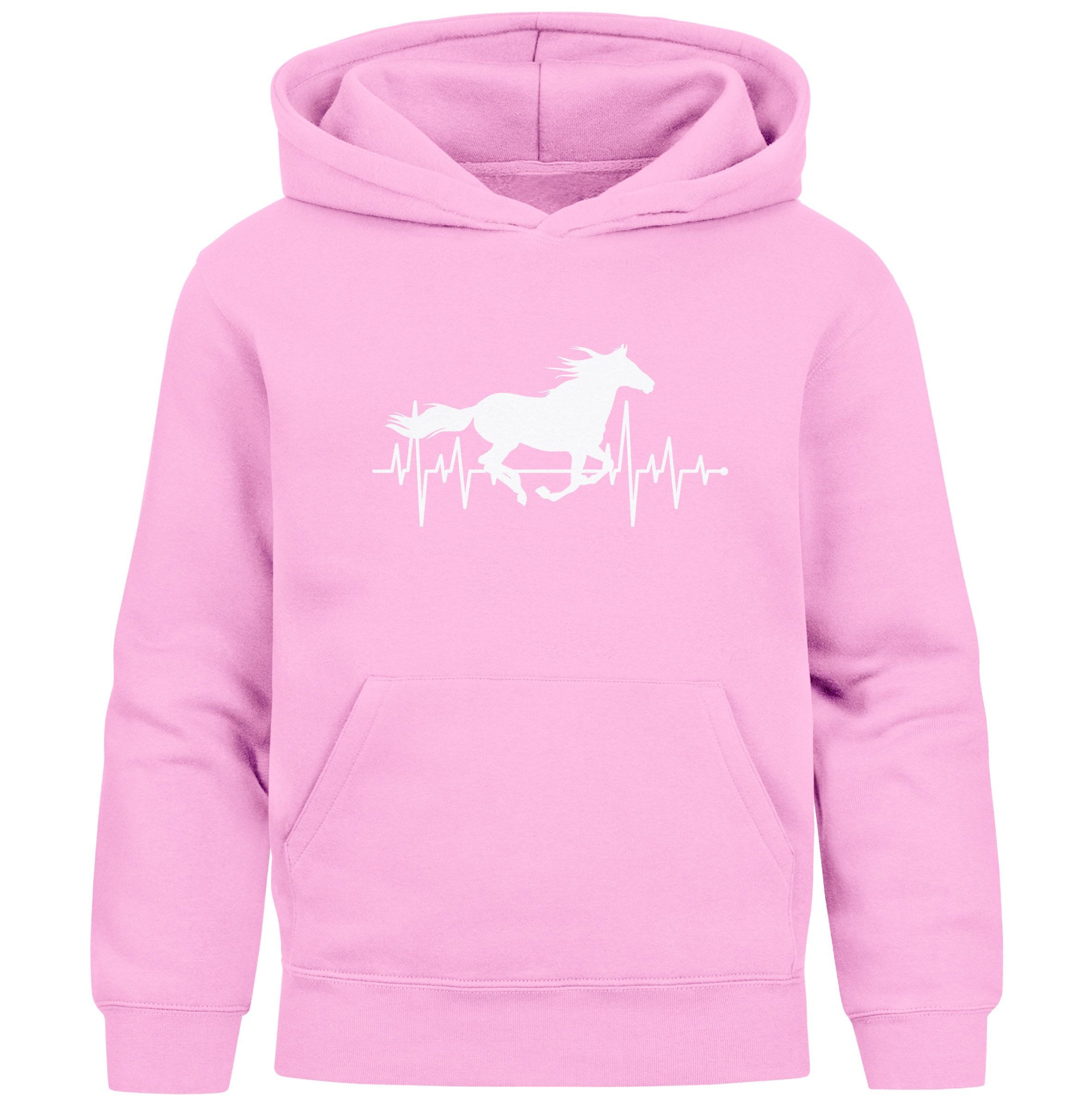 Hoodie Kinder Hoodie Mädchen Pferde Herzschlag Motiv Mädchengeschenke mit