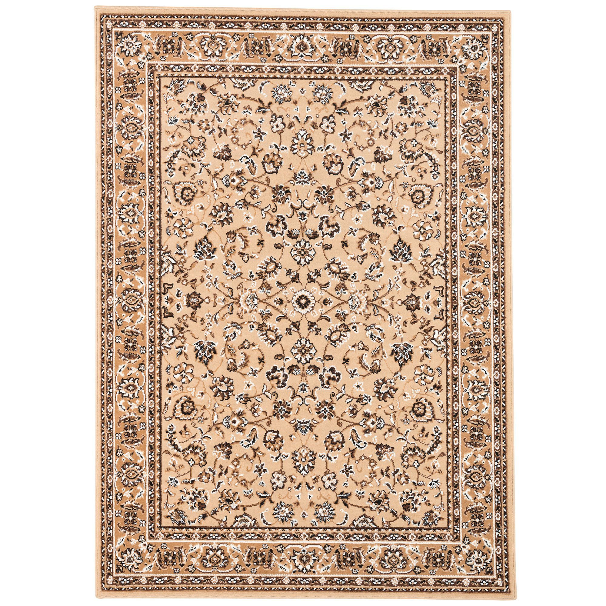 Pergamon Orientteppich Orient Teppich Trendline Beige Bordüre, Rechteckig, günstig online kaufen