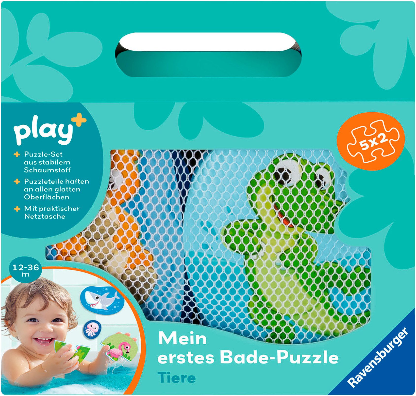 Ravensburger Badespielzeug Play+ Mein erstes Bade-Puzzle: Tiere günstig online kaufen