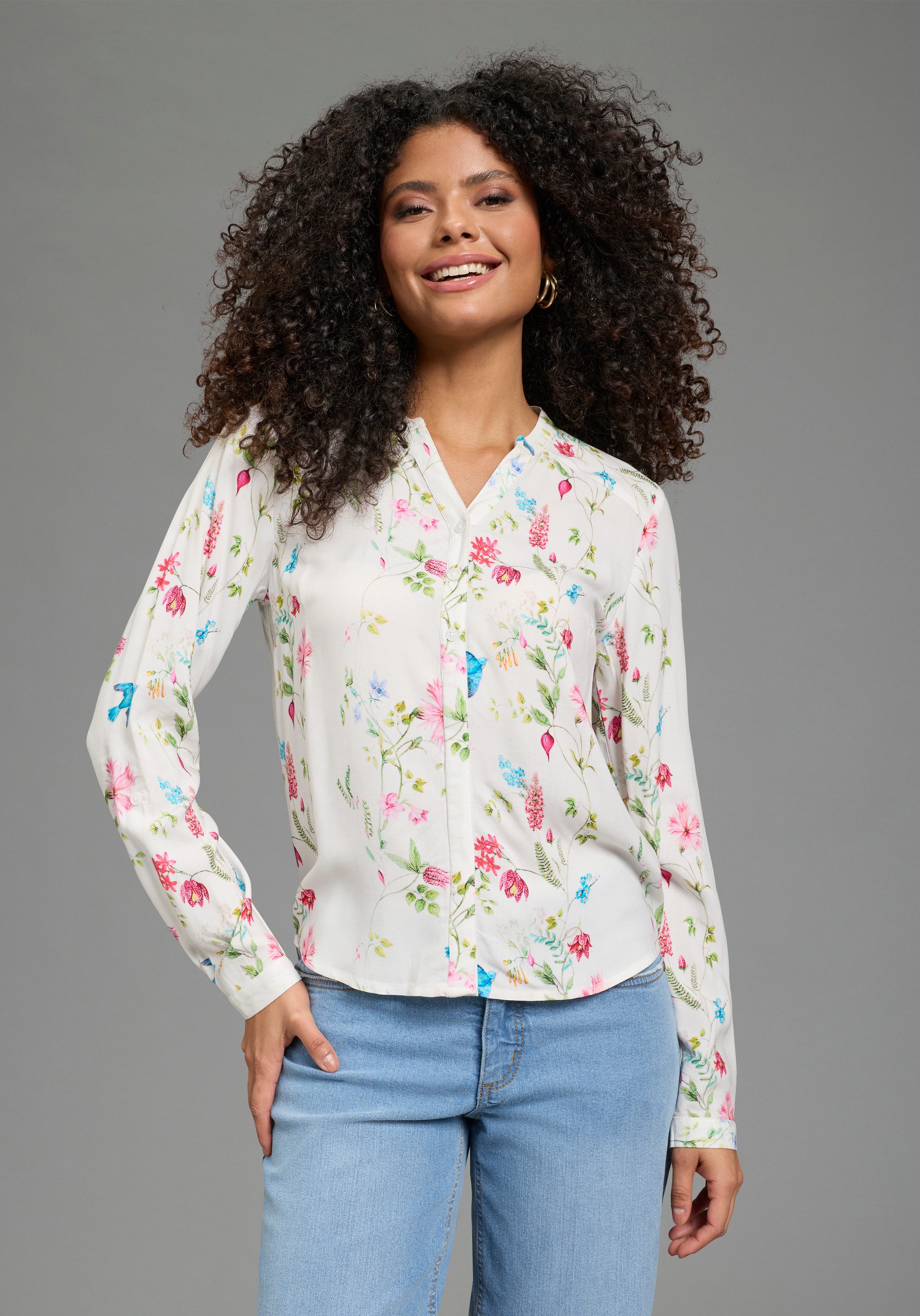 AJC Hemdbluse aus weich fließender Viskose. € 34,99, (€ 34,99 pro 1 Stk).