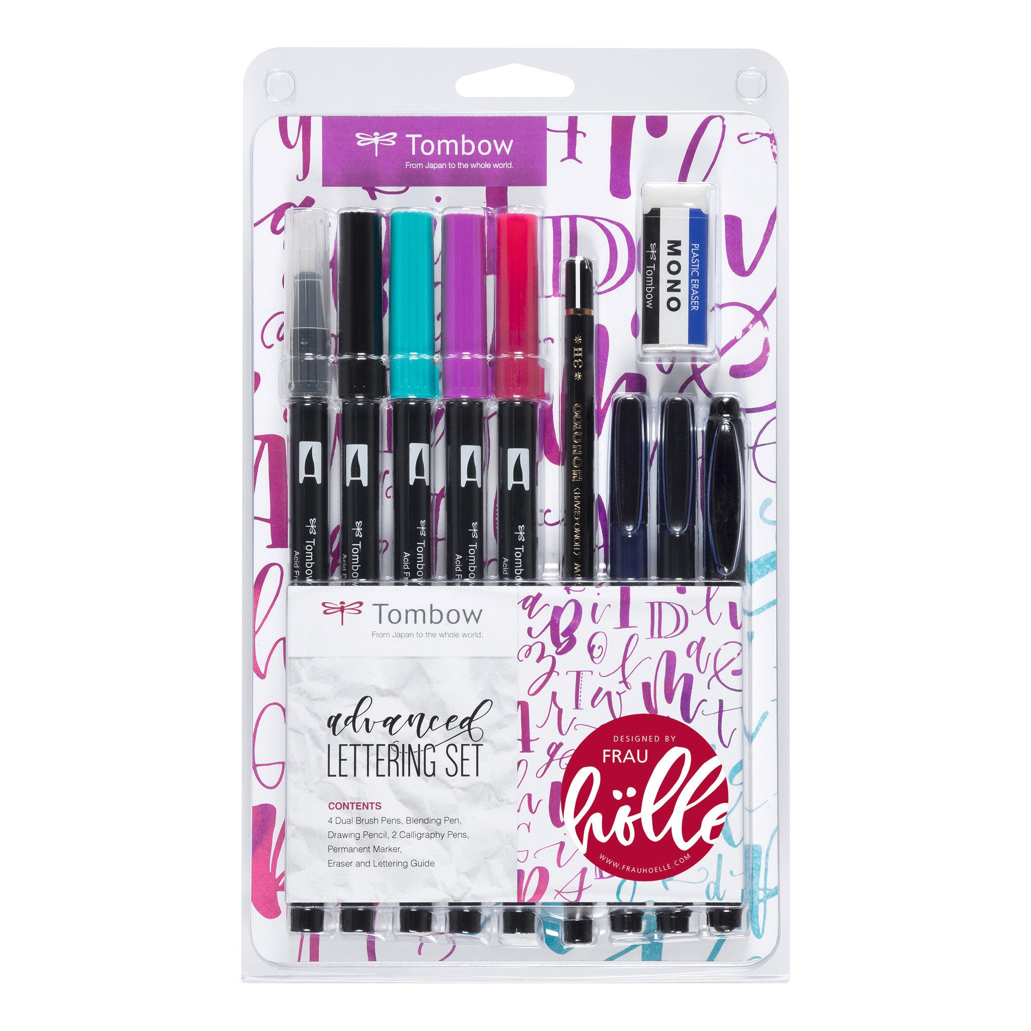 TOMBOW Radiergummi Lettering Set, Lettering Set für Fortgeschrittene, hochwertige Produkte