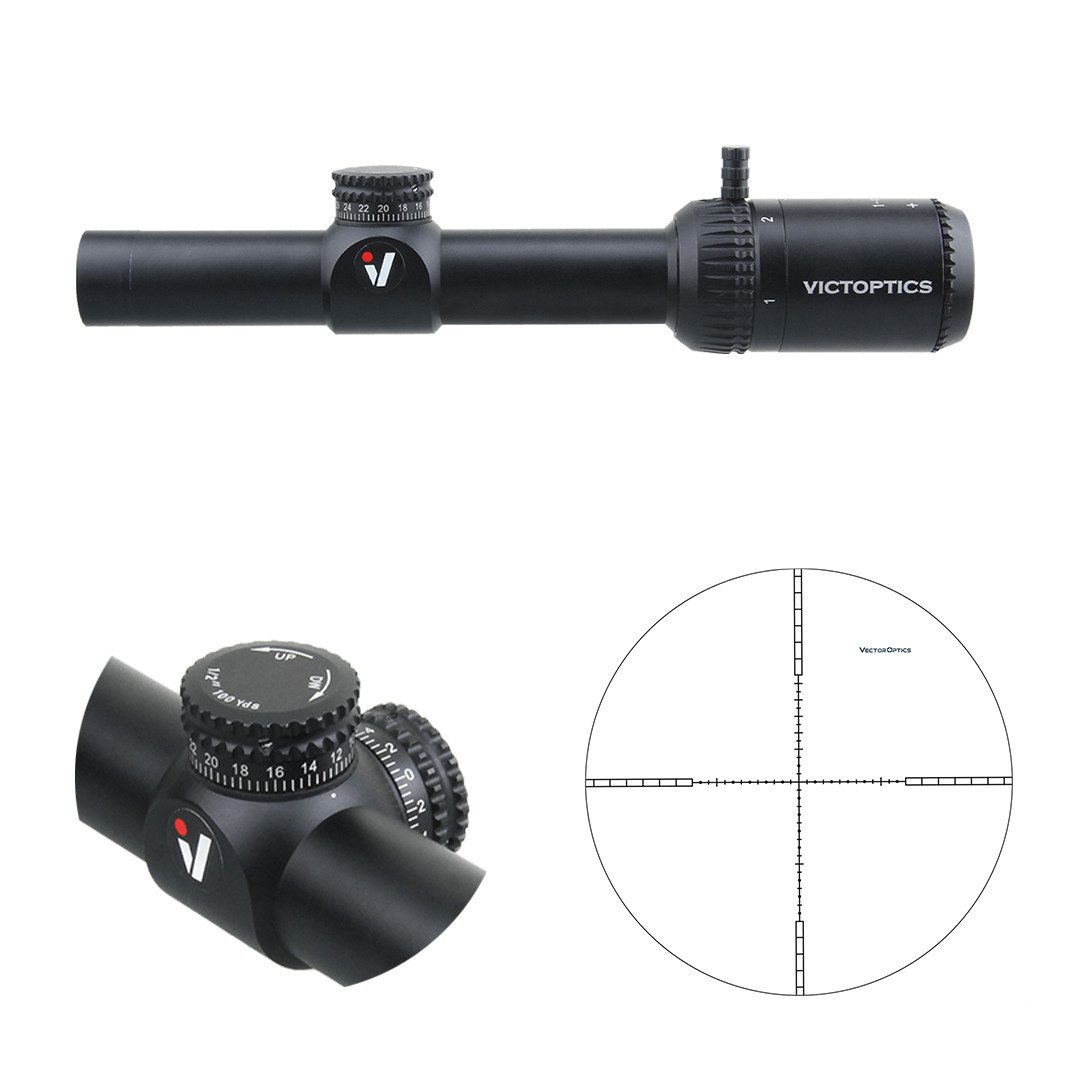 Vector Optics Victoptics OPSL18 X4 1-4x20 Zielfernrohr (Ideal für Jagd, Sport und Airsoft)