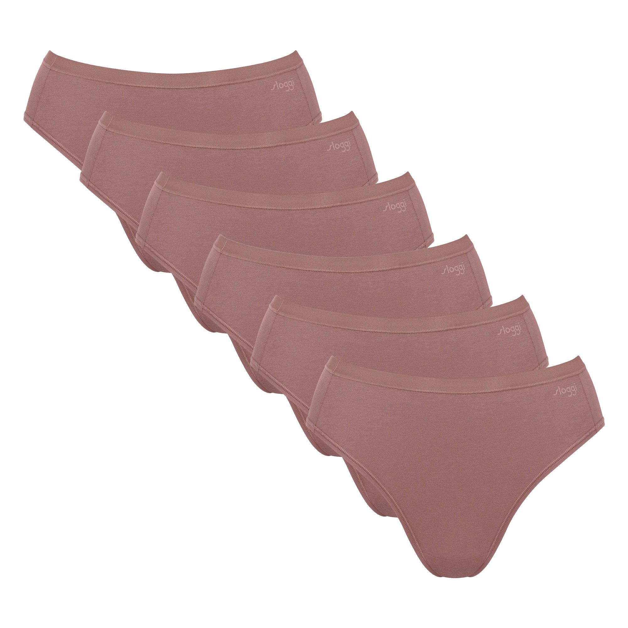 Slip Damen Slip 6er Pack Baumwolle