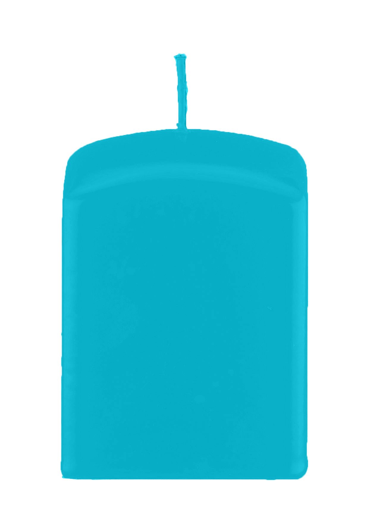 Kopschitz Kerzen Stumpenkerze Quader Kerzen, Quadratische Kerzen Ocean Blau 80 x Ø 60/60 mm, 4 Stück