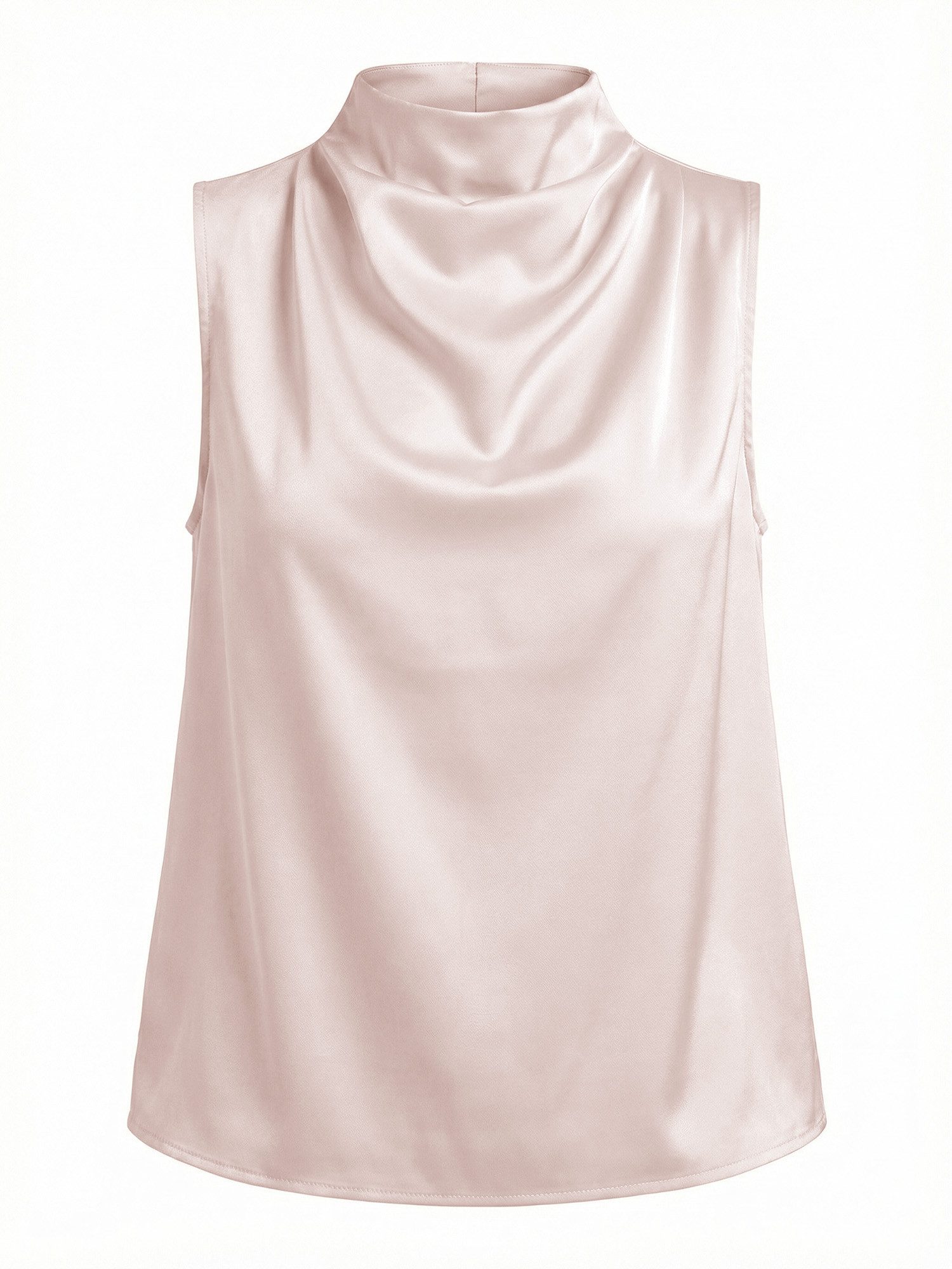 Blusentop Damen Business Ärmellose Satin Bluse