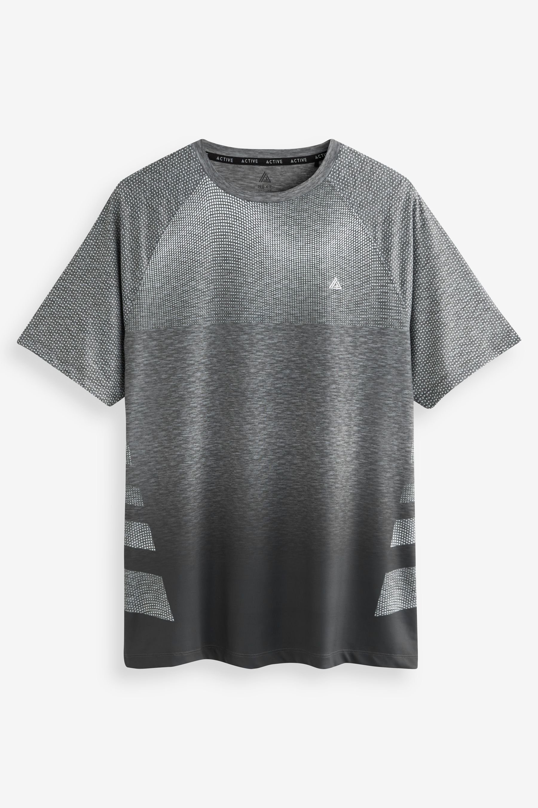 Next Trainingsshirt Sportshirt mit Aufdruck (1-tlg) Grey