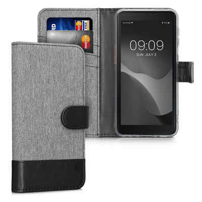 kwmobile Handyhülle Wallet Case für Samsung Galaxy Xcover 5, Hülle mit Ständer - Handyhülle Kartenfächer