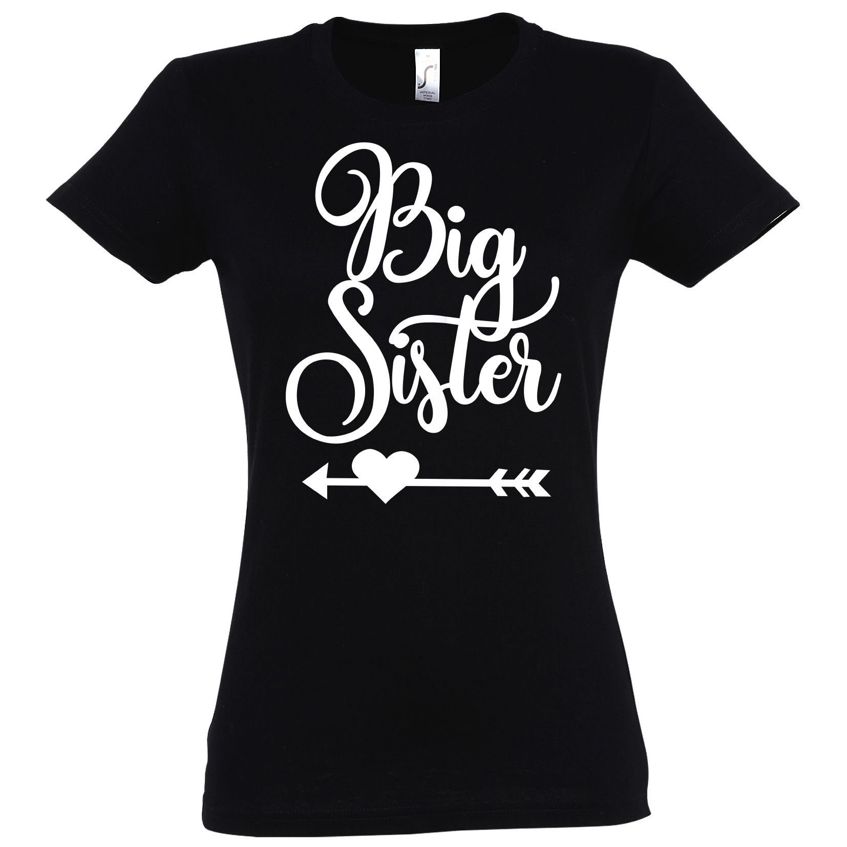 Couples Shop T-Shirt Big Sister & Little Sister T-Shirt mit lustigem Spruch Print