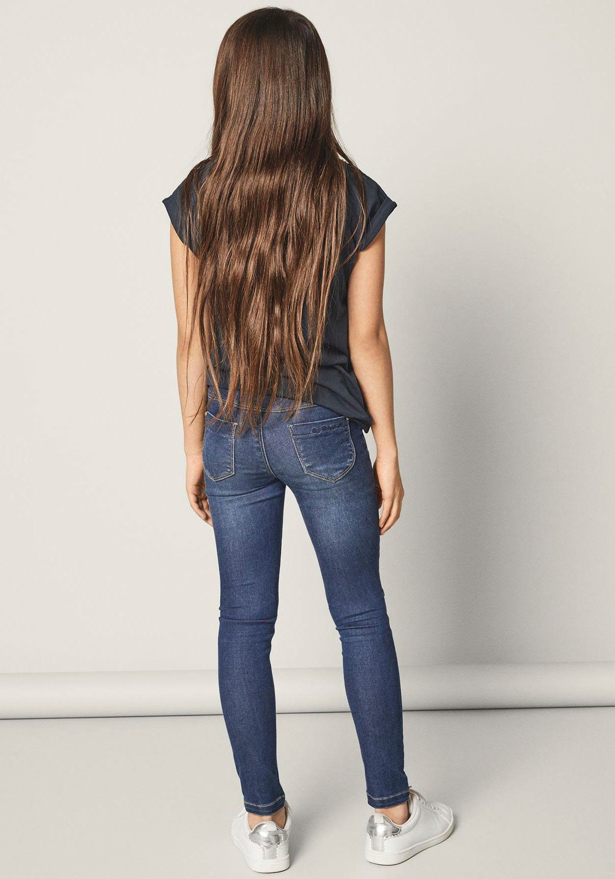 Name It Jeansjeggings LEGGINGS – Extraeng mit hohem Komfort und Gürtelschlaufen unifarben, casual, extraeng, Denim/Jeans