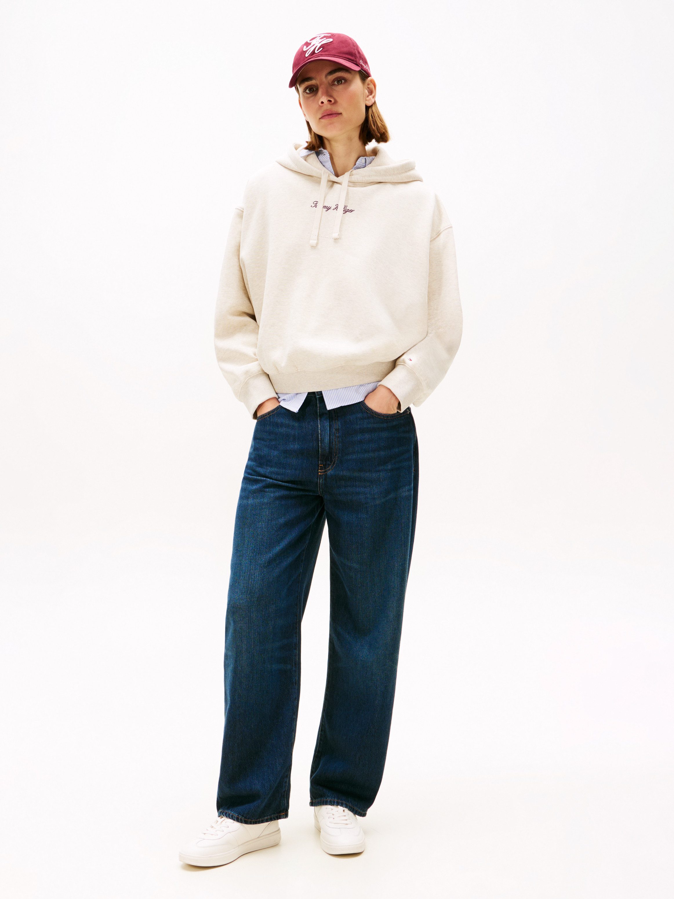 Tommy Hilfiger Kapuzensweatshirt CLASSIC SCRIPT FLEECE HOODIE