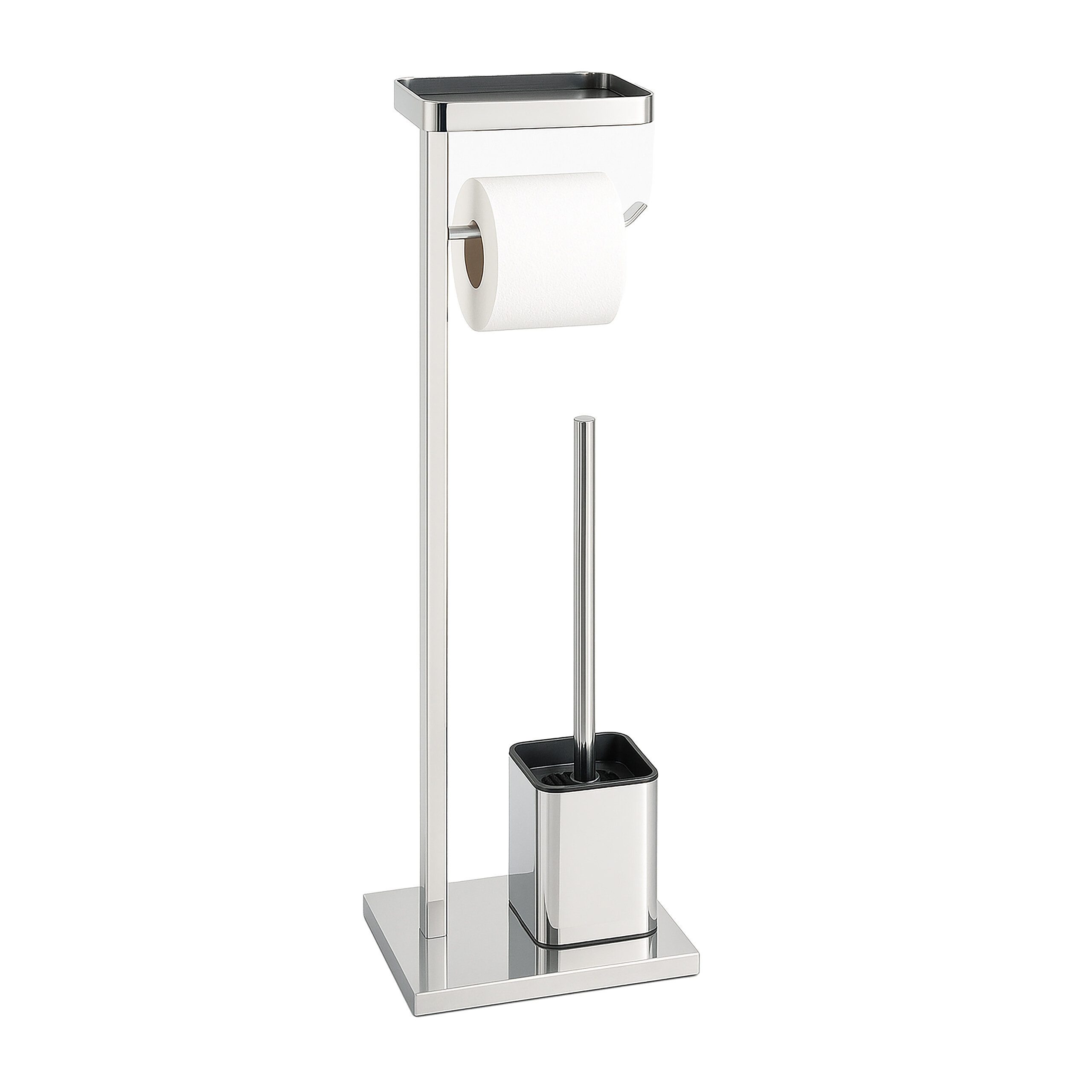 relaxdays WC-Garnitur Metall mit Ablage günstig online kaufen