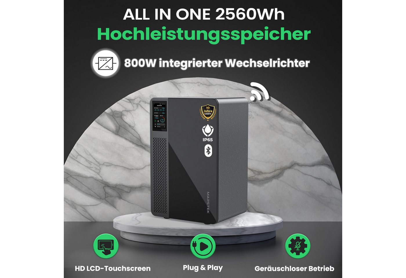 Thumbnail - Campergold Solaranlage Marstek All in one Solarspeicher für Balkonkraftwerk 2.24KWh/2,56KWh, 2560,00 W, (Marstek Jupiter...