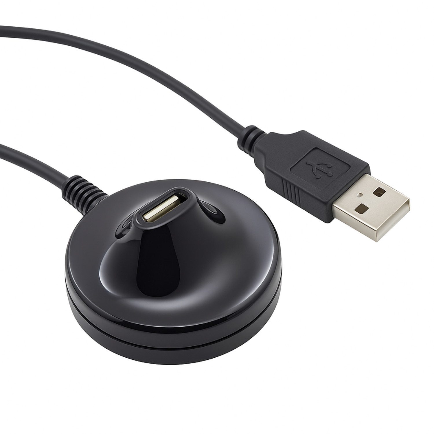 Bolwins E20C USB 2.0 Verlängerungskabel 1,5m mit Ferritkern Standfuß für TV PC Verlängerungskabel, USB Typ A, USB Typ A (150 cm), Plug & Play, komfortable USB-Erreichbarkeit, mit Standfuß