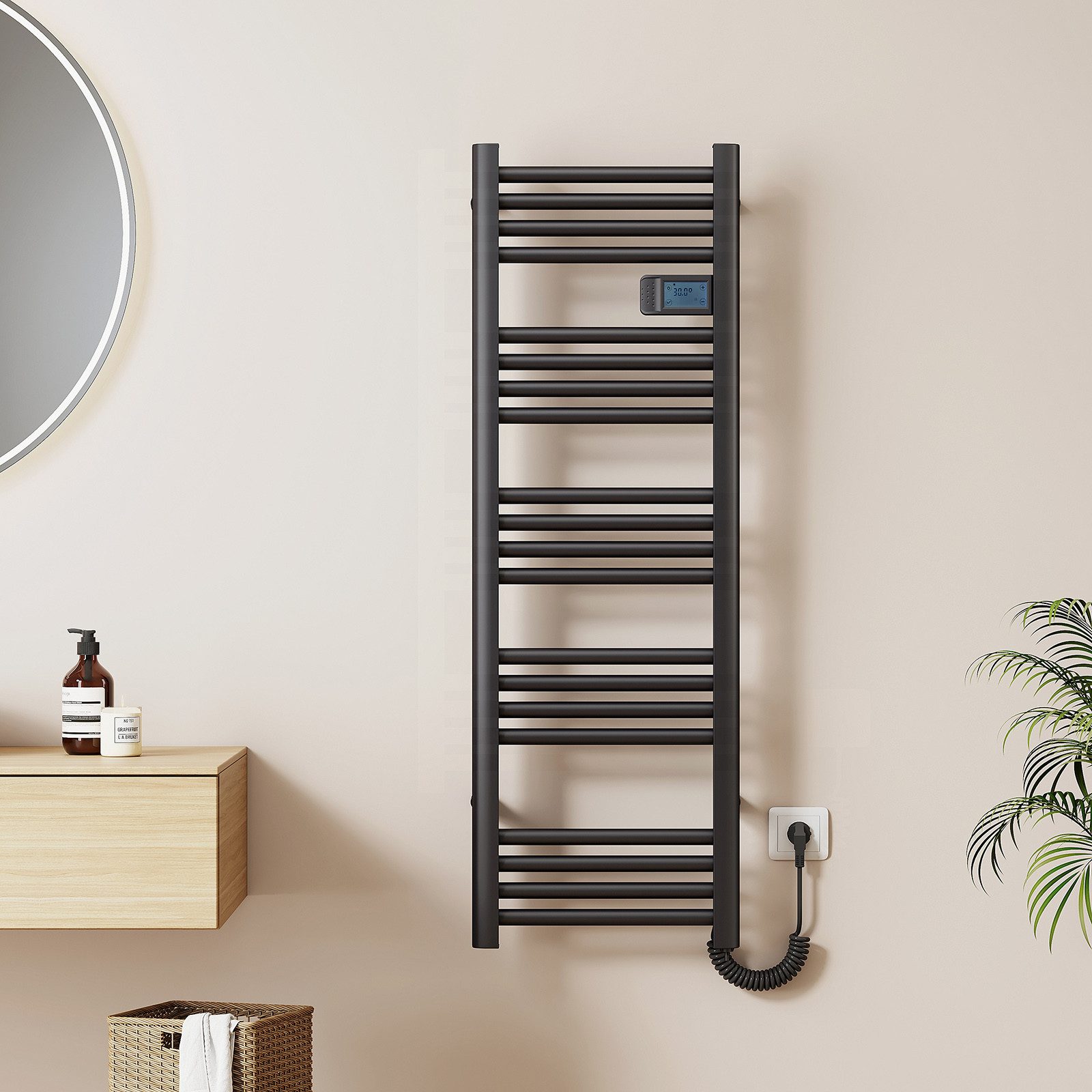 EMKE Elektrischer Badheizkörper Gerade mit Intelligenten günstig online kaufen