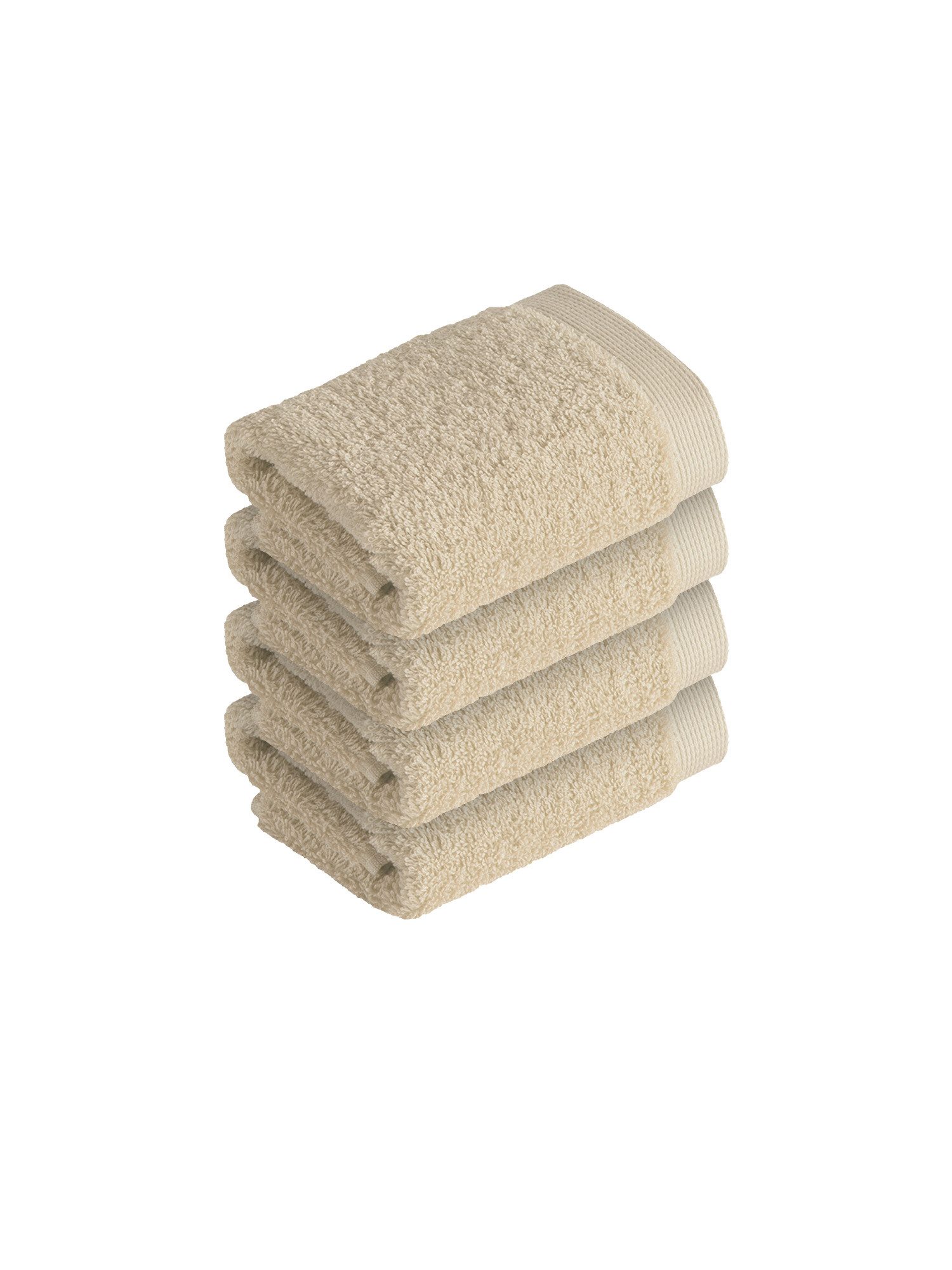 Vossen Seiftuch 4er Pack Seiftuch 30 x 30 cm High Line, Webfrottier (Spar-Set, 4-St)