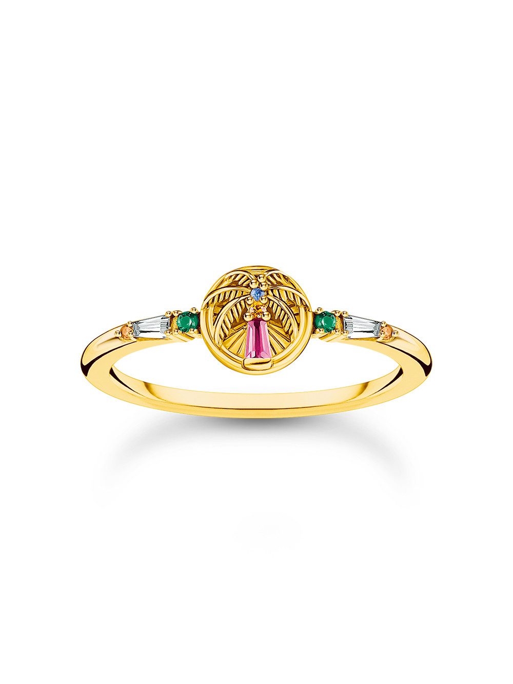 THOMAS SABO Fingerring Thomas Sabo TR2457-488-7-54 Vergoldeter Ring mit Pal günstig online kaufen