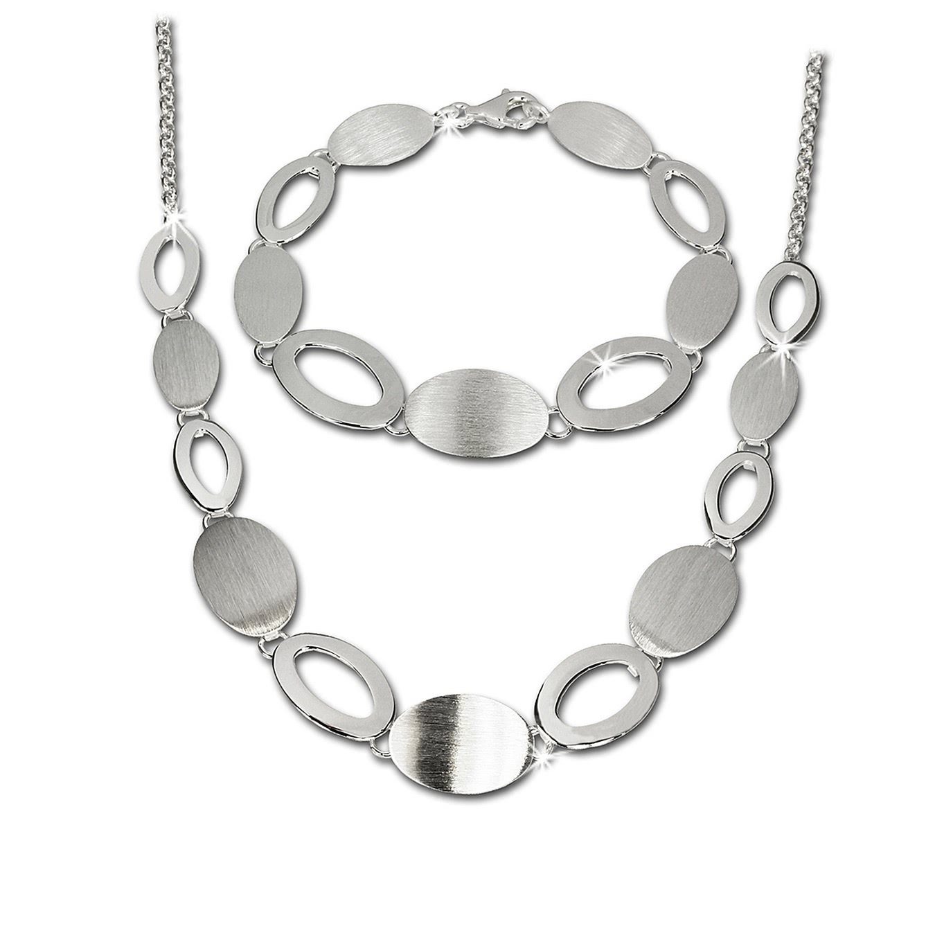 SilberDream Schmuckset SilberDream Collier & Armband matt Grazie (2-tlg., S günstig online kaufen