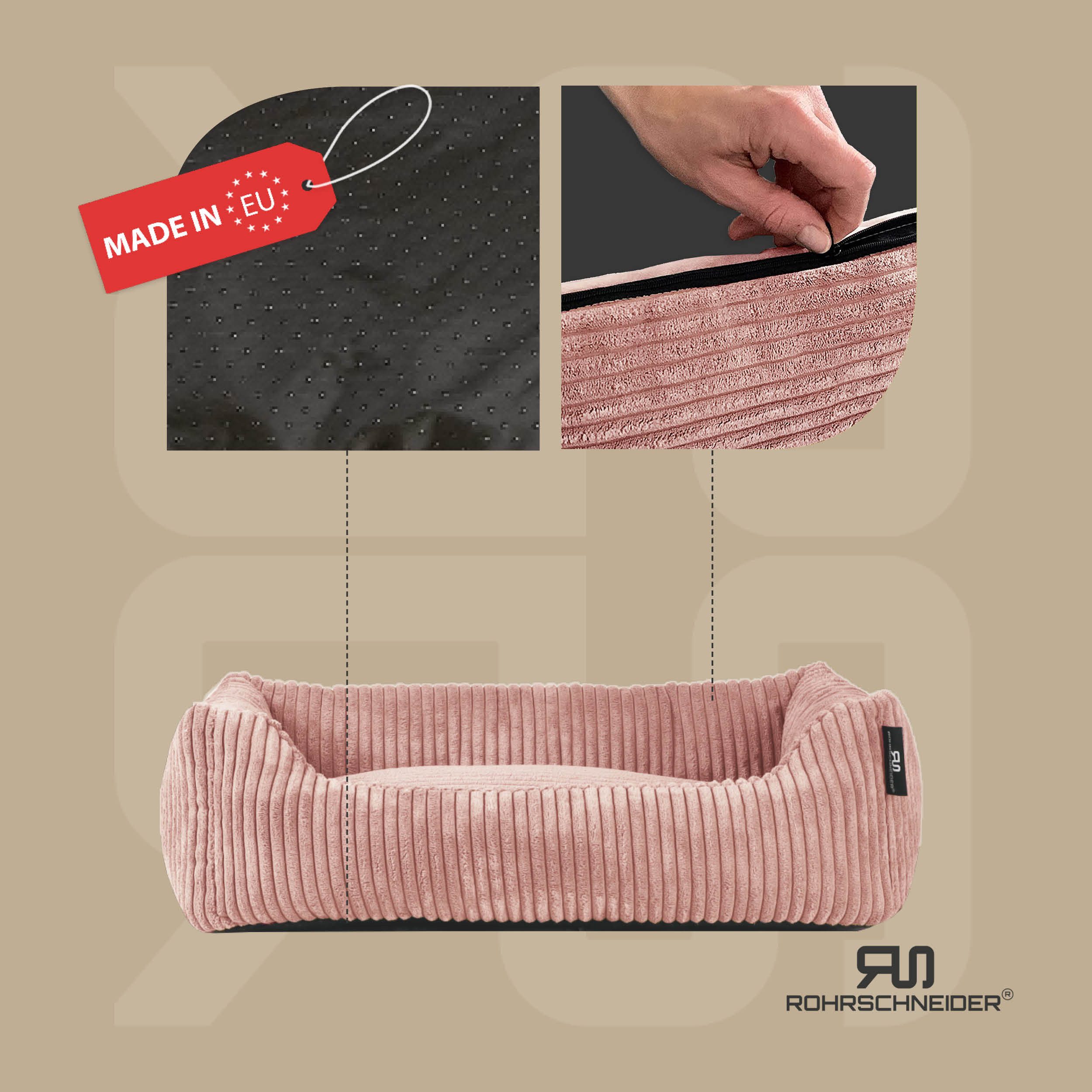 Rohrschneider Tierbett Hundebett Hundekorb Cordstoff, inkl. günstig online kaufen