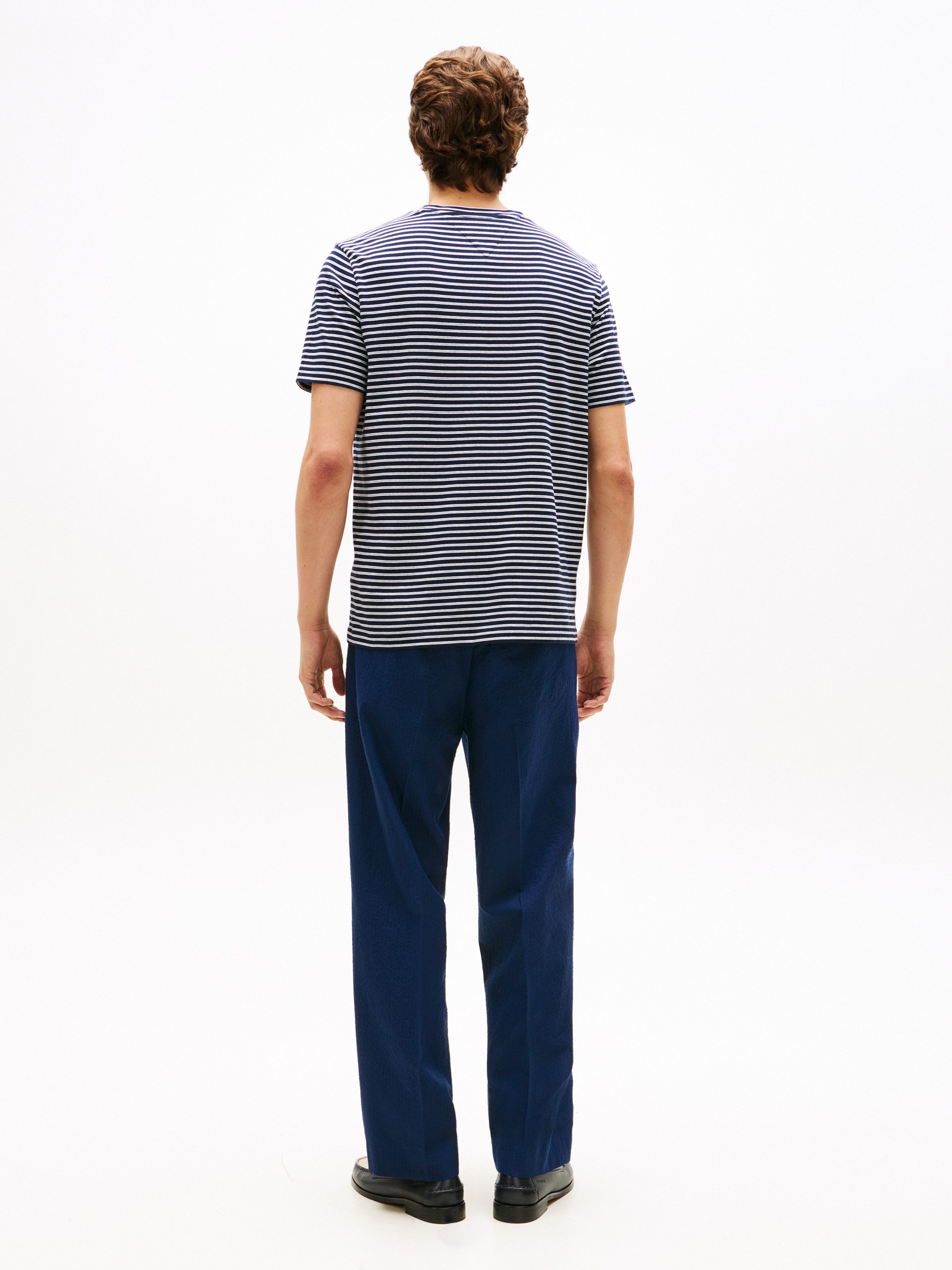 Tommy Hilfiger T-Shirt SEASONAL STRIPE Regular fit, gestreift, Rundhals – Bild 5 von 5