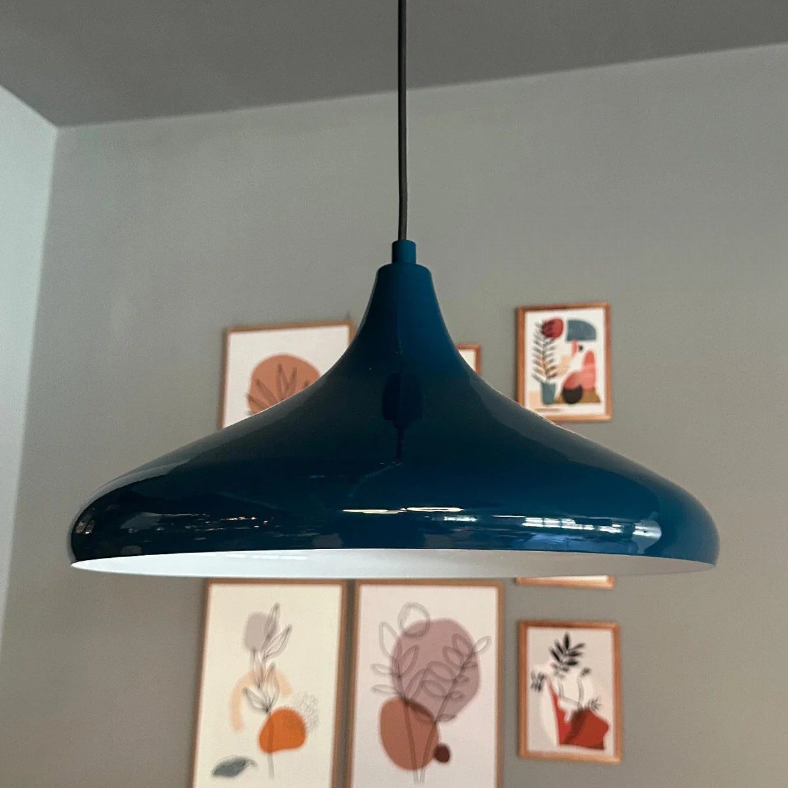 Bamyum Pendelleuchte Bamyum Pendelleuchte Durchmesser 35 cm E27 Metall Moderne Lampe, ohne Leuchtmittel