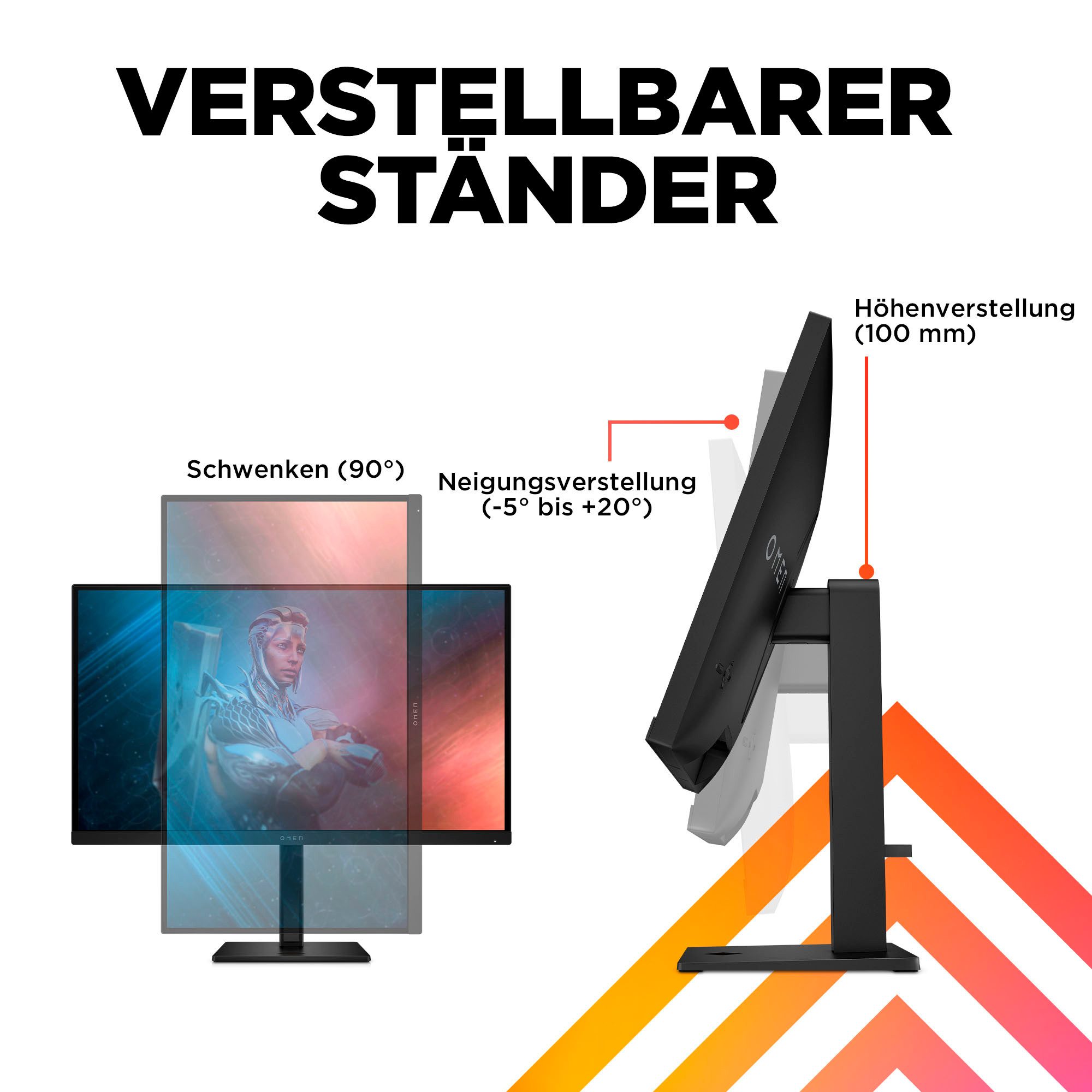 HP OMEN 27 G2 (HSD-0155-A) Gaming-Monitor (69 cm/27 ", 1920 x 1080 px, Full HD, 1 ms Reaktionszeit, 165 Hz, IPS)