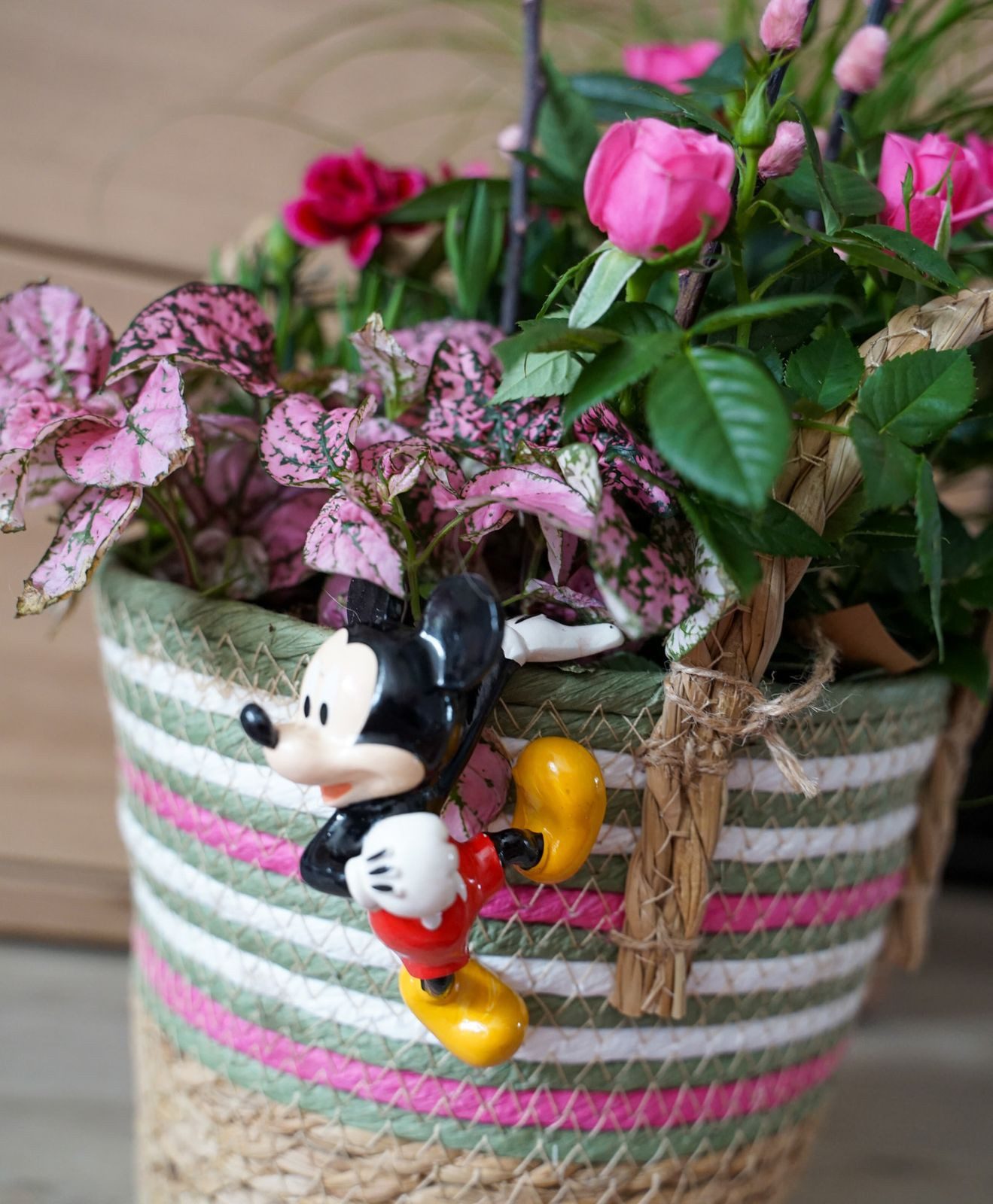 Disney Gartenfigur Disney Mickey Mouse Pot Buddy In und Outdoor für den Blumentopf Deko