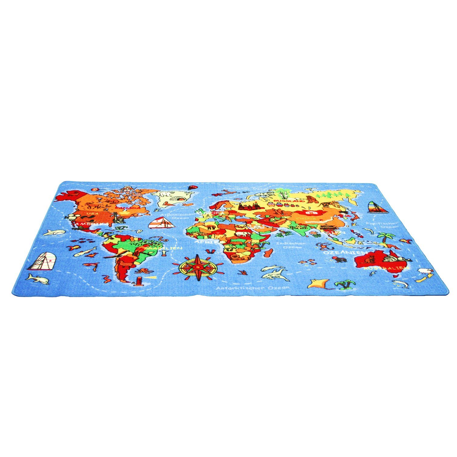 Lernspielzeug Spielteppich EDUPLAY "Welt", 140x200cm