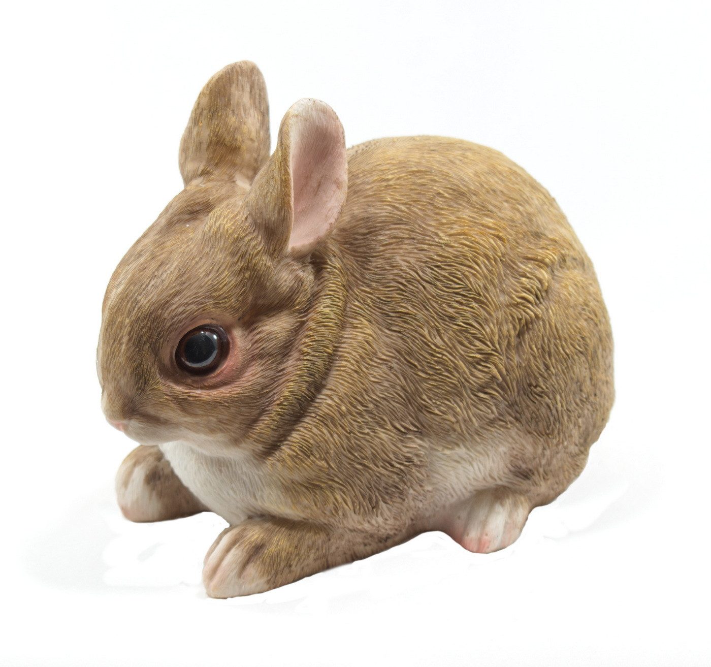Kaufhaus le petit Tierfigur Deko Hase Hasen Oster Tier Figur Skulptur Osterhase Ei Osterei Objekt, Dekofigur Dekoskulptur Dekoobjekt aus Polyresin (Kunststein)